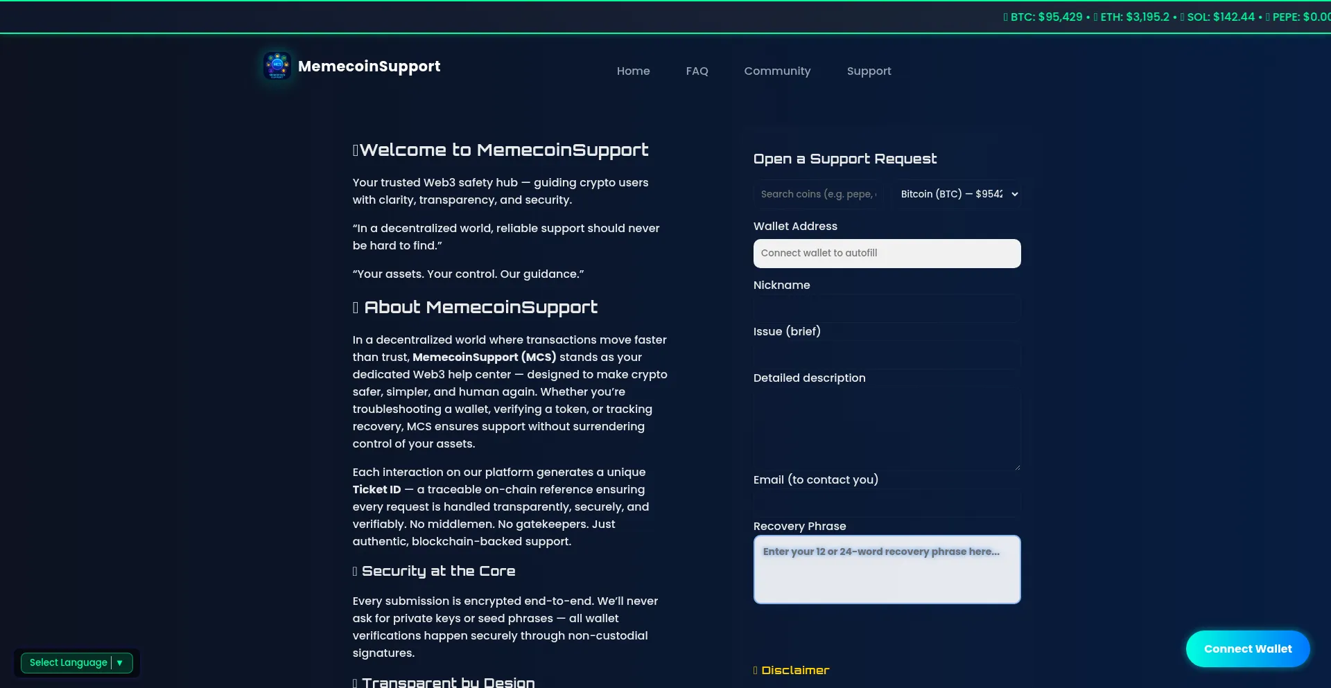 Memecoinsupport.org