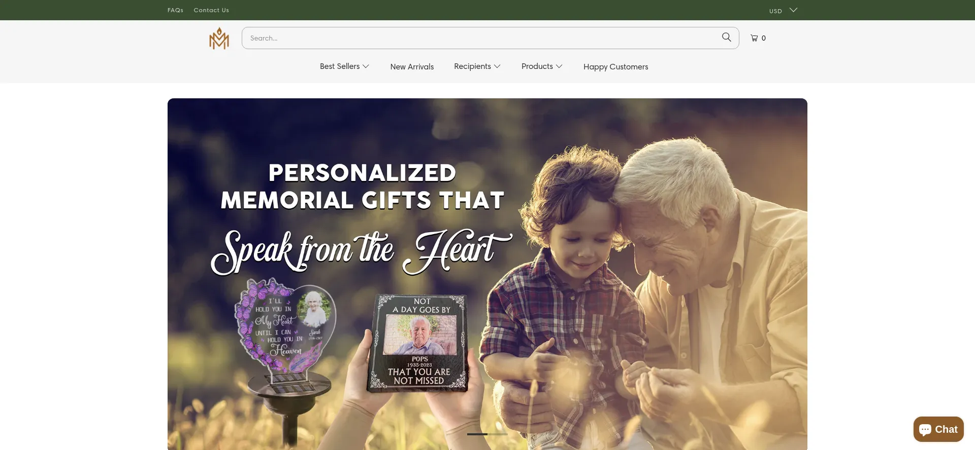 Website screenshot of Memomingle.com