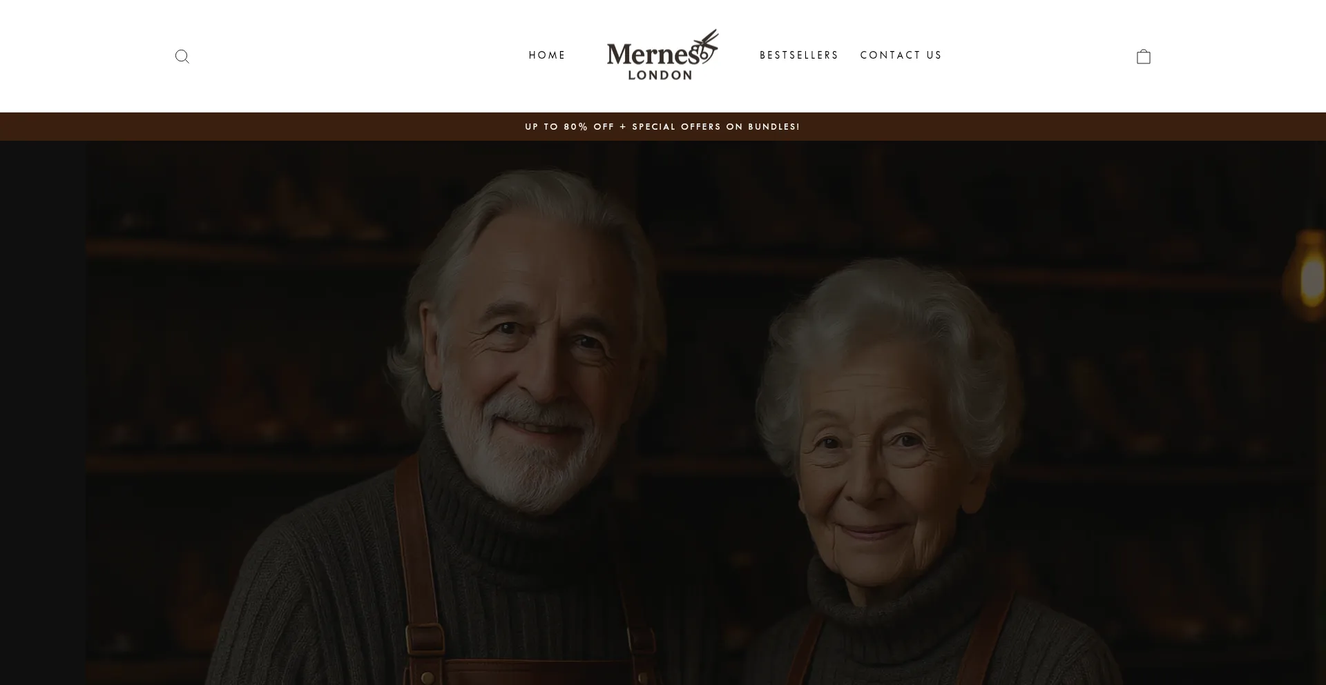 Website screenshot of Merneslondon.com