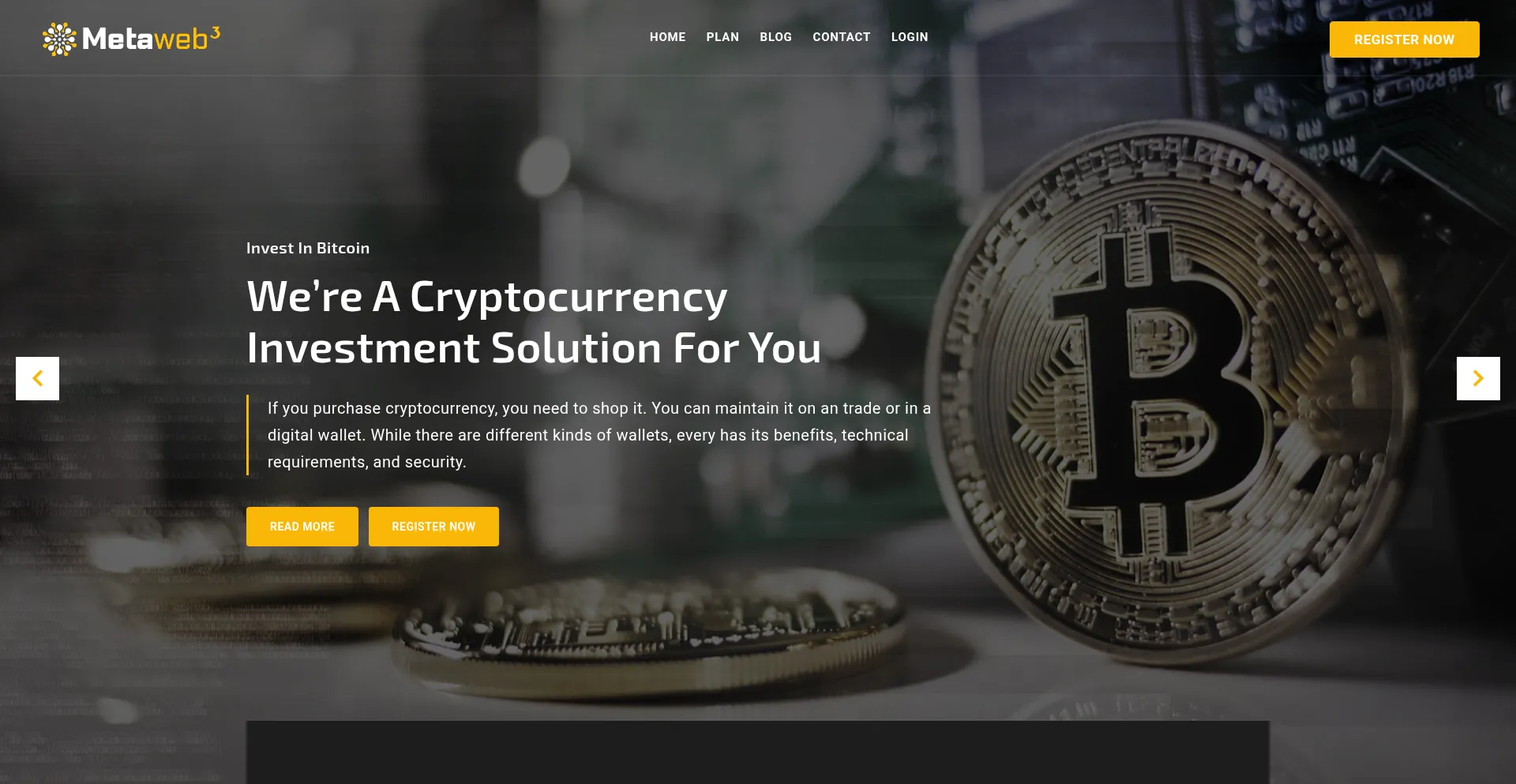 Website screenshot of Meta-web3.com