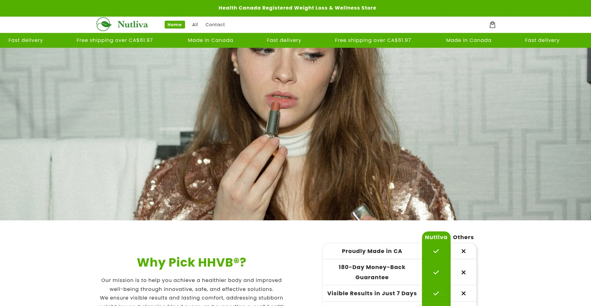 Website screenshot of Metabexa.shop