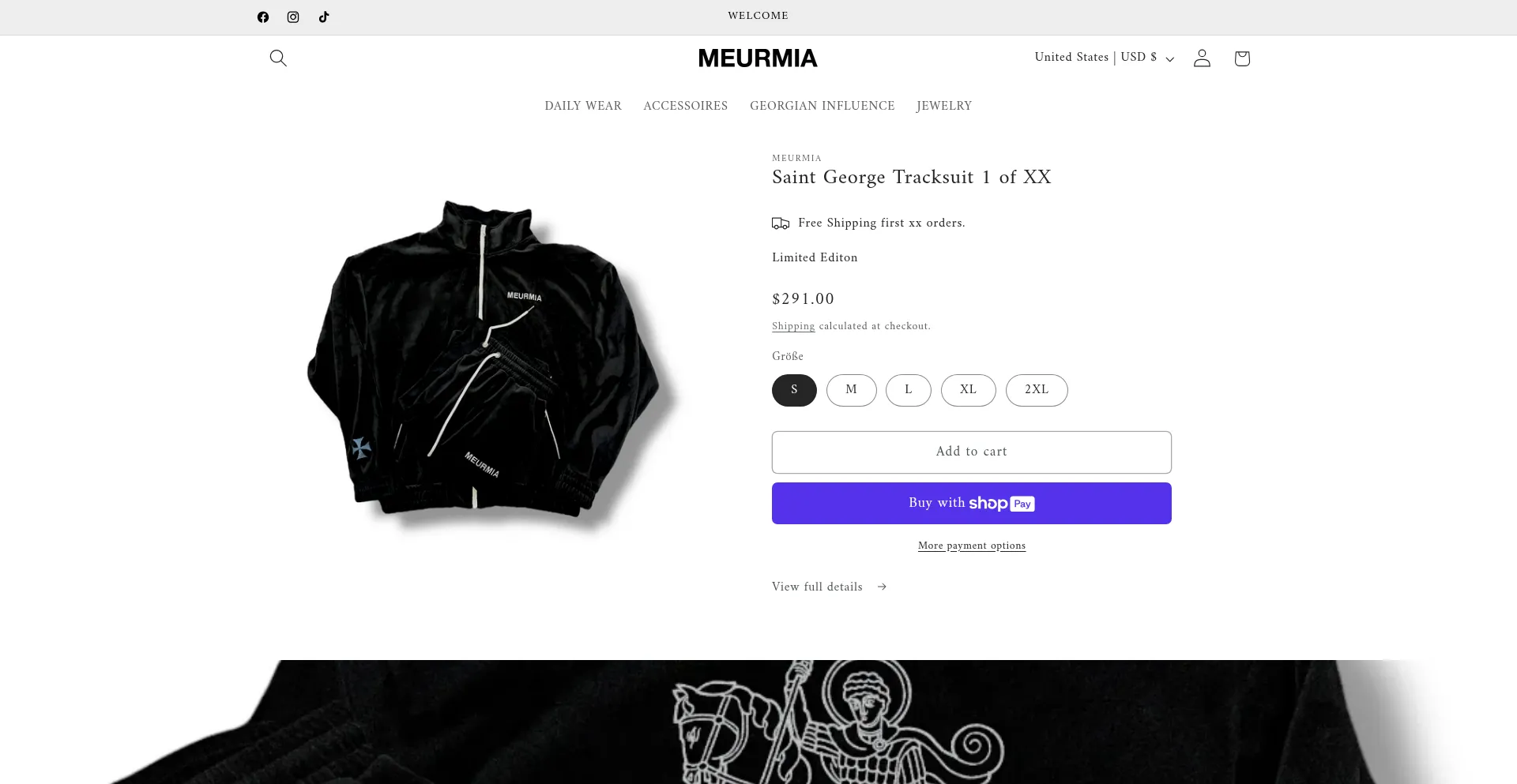 Website screenshot of Meurmia.com