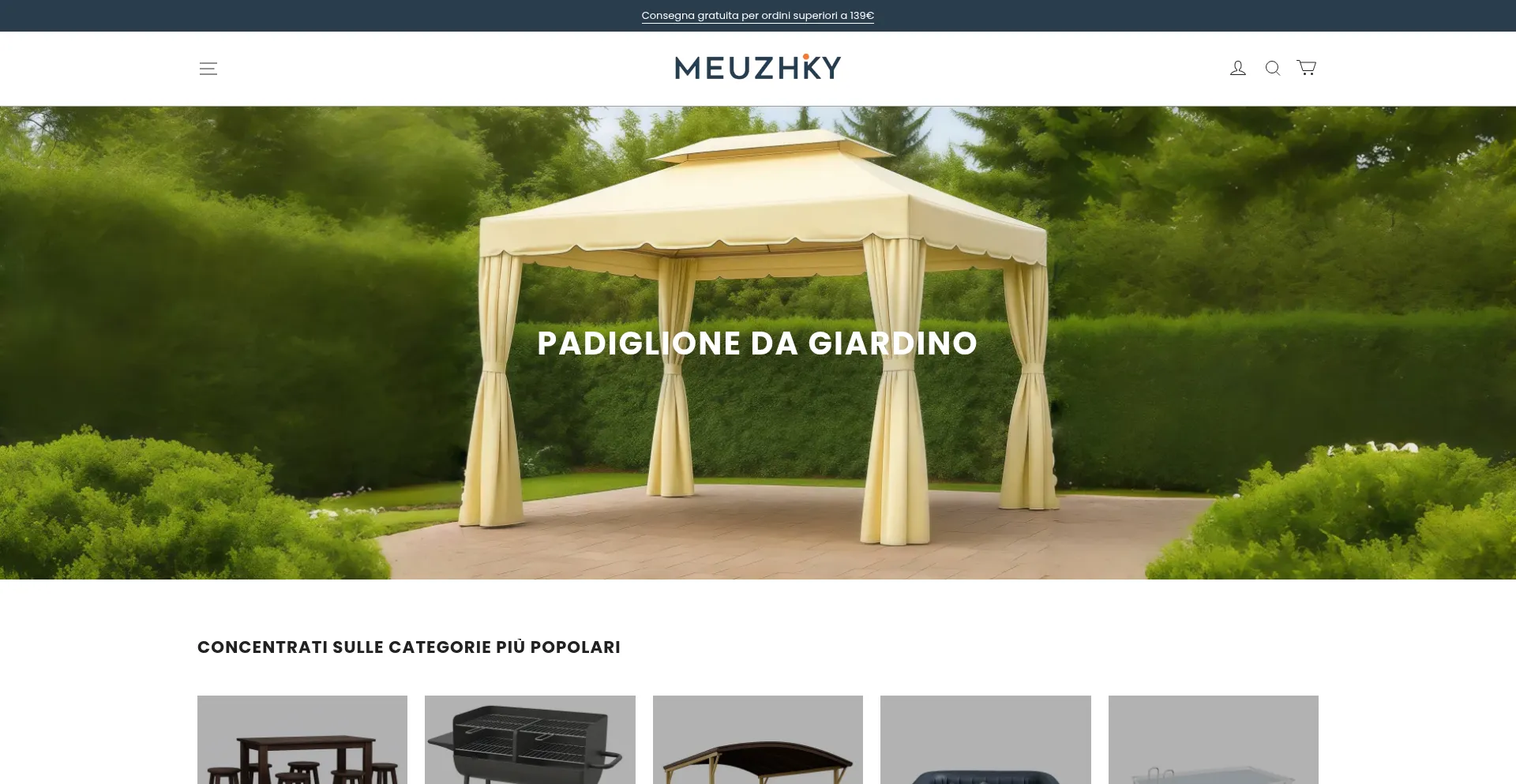 Website screenshot of Meuzhky.com