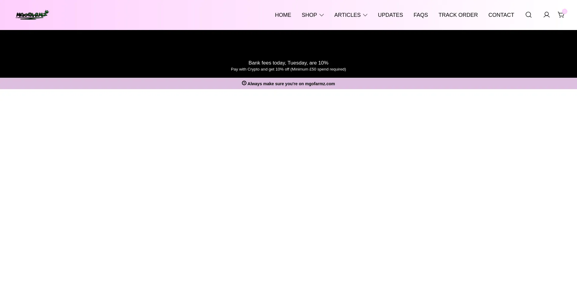 Website screenshot of Mgofarmz.com