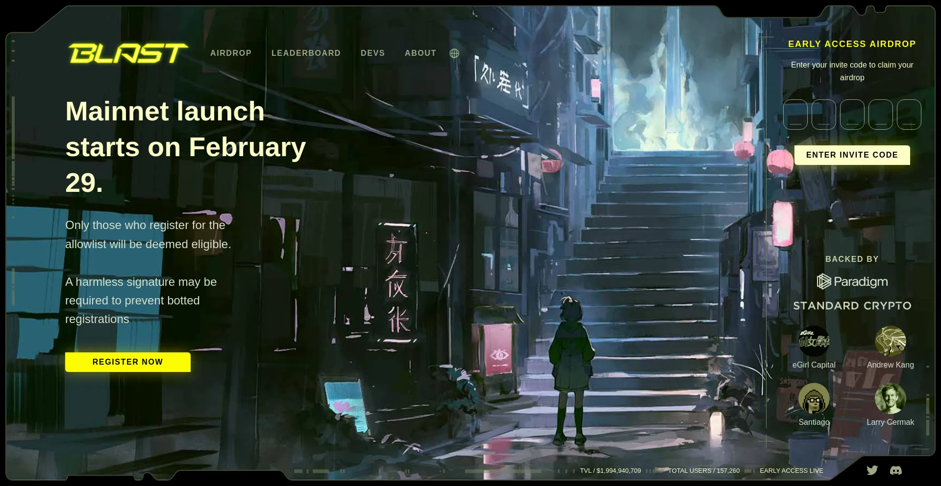 Website screenshot of Mianetblast.pages.dev