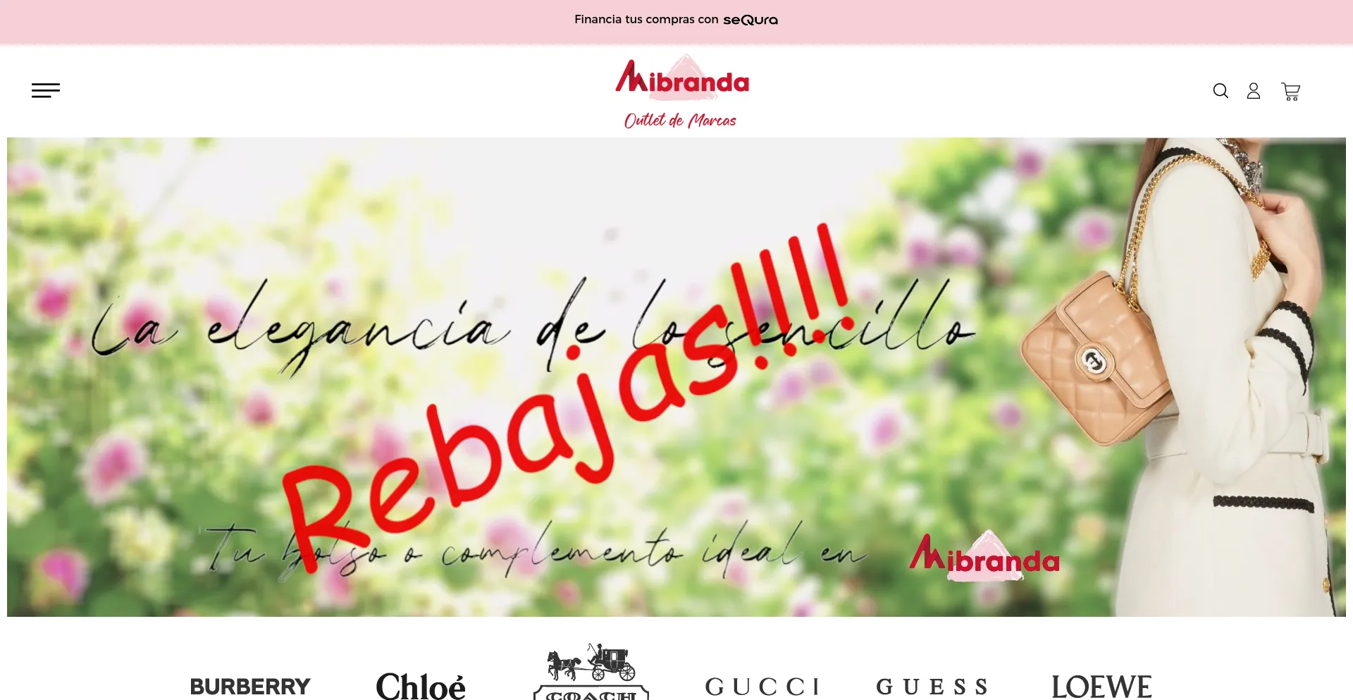 Website screenshot of Mibranda.es