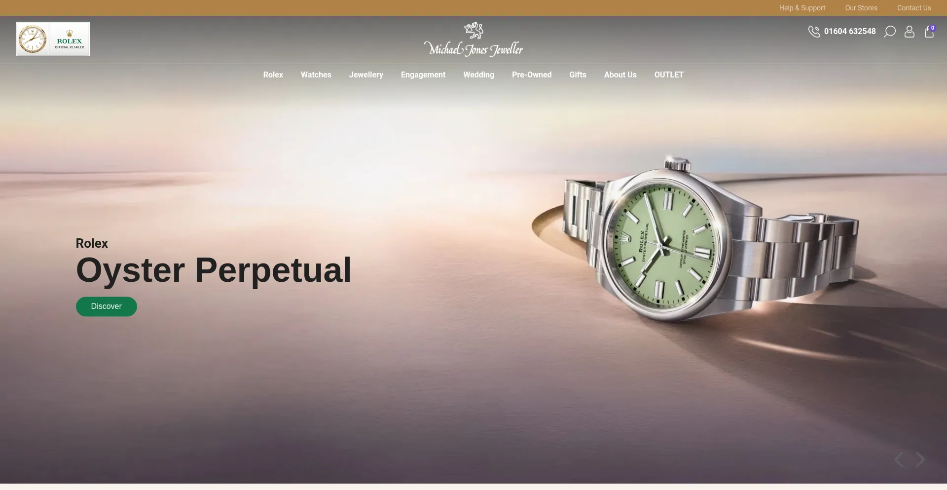 Website screenshot of Michaeljonesjeweller.co.uk