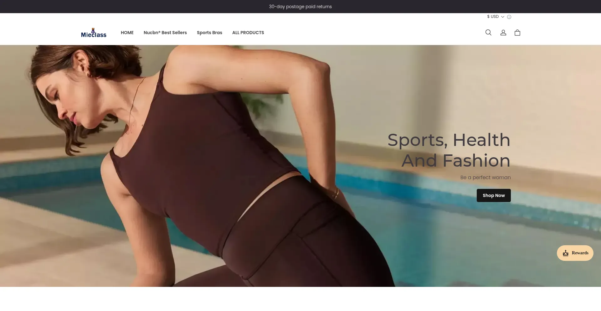 Website screenshot of Mieclass.com