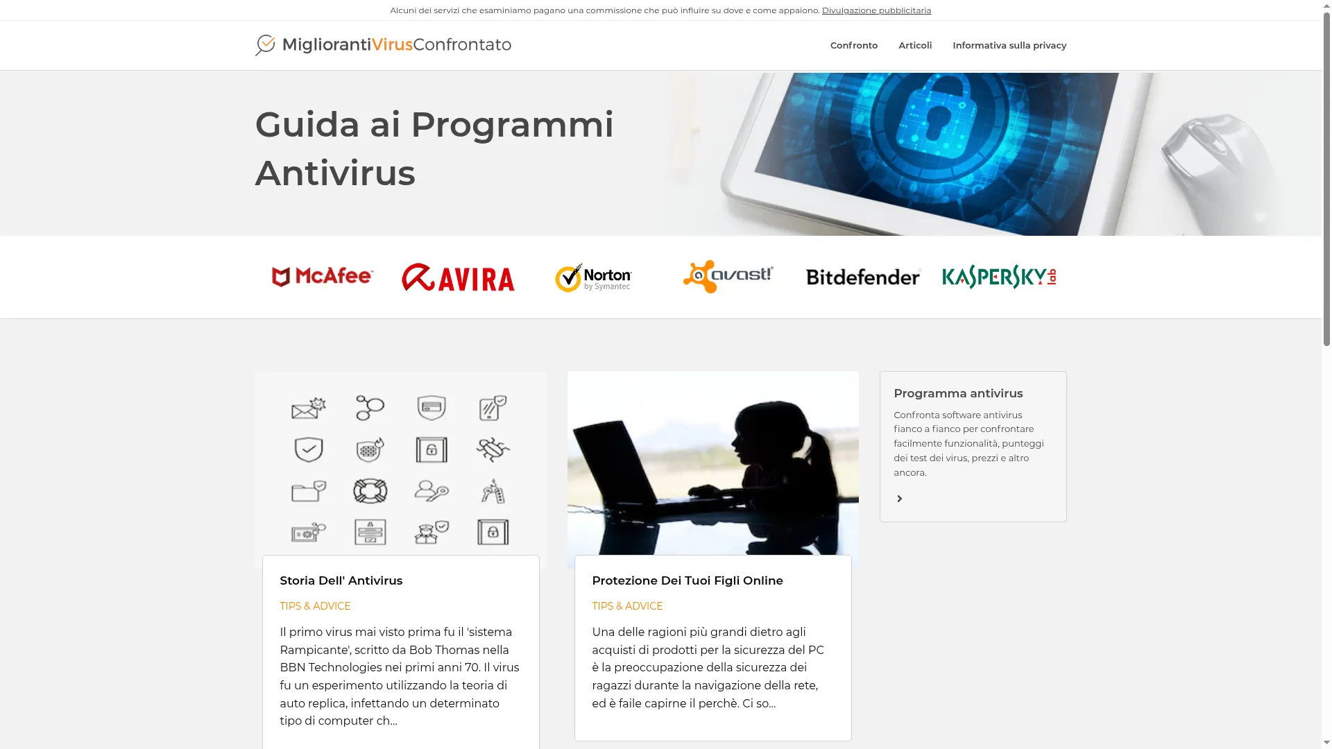 Migliorantivirusconfrontato.com