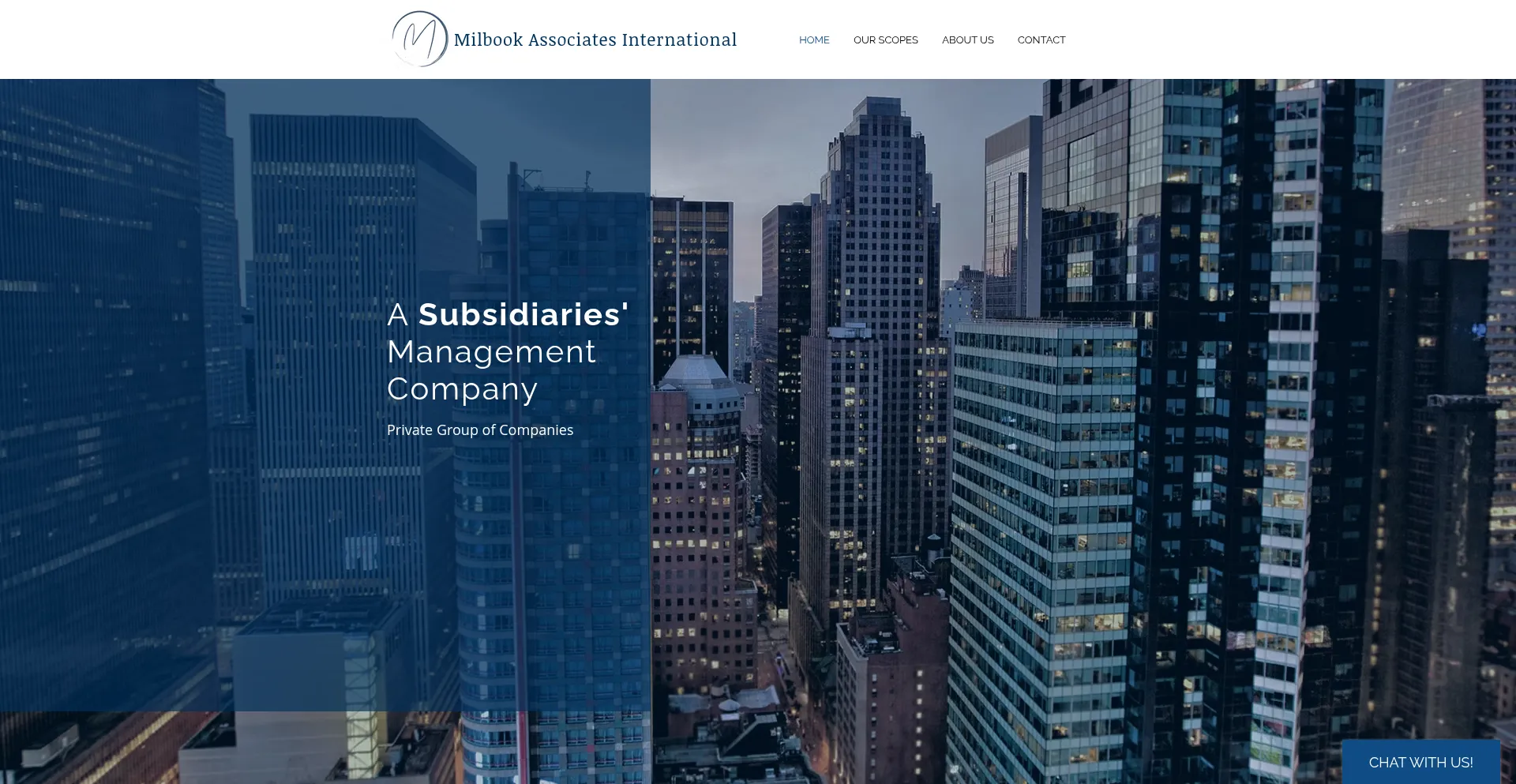 Website screenshot of Milbookassociatesinternational.com