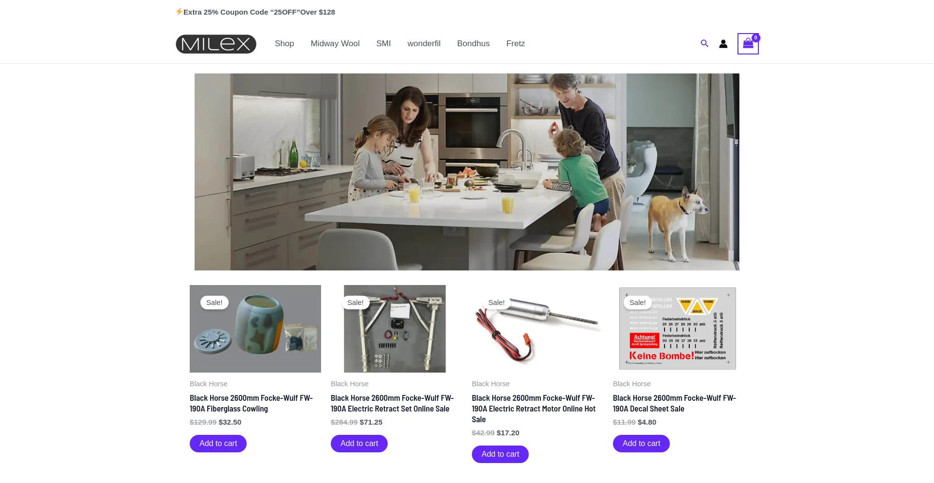 Website screenshot of Milexindustries.com