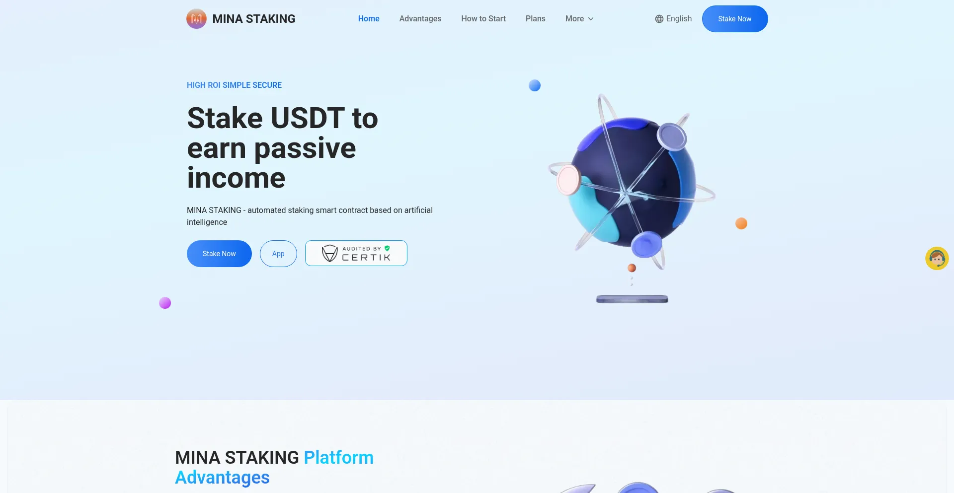 Website screenshot of Mina2025.com