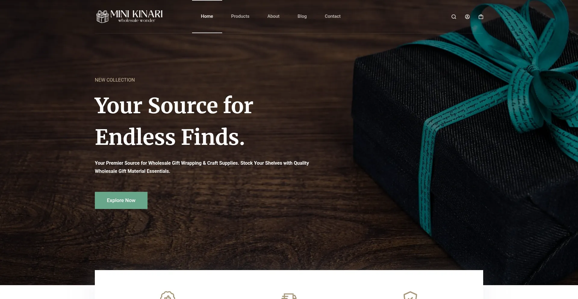 Website screenshot of Minikinari.com