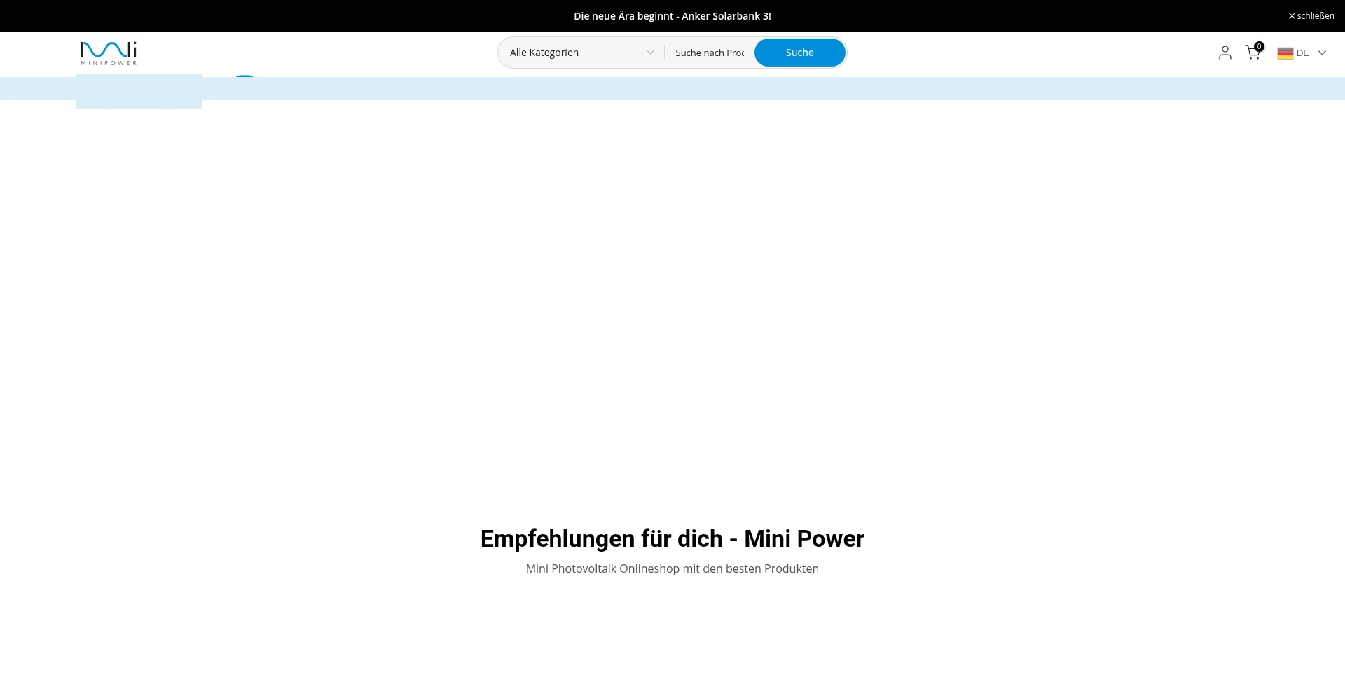 Website screenshot of Miniminipower.com