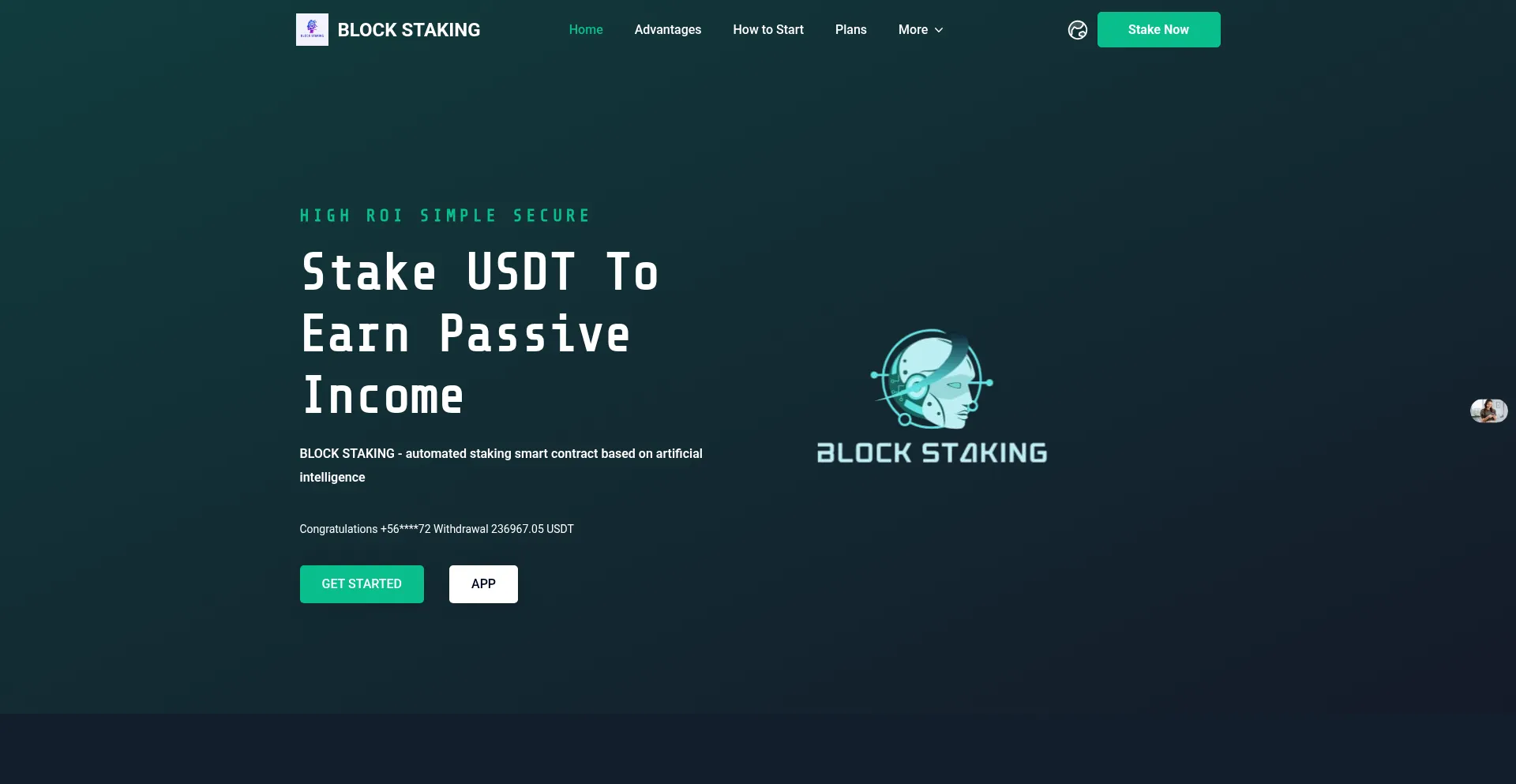 Website screenshot of Mining668.vip