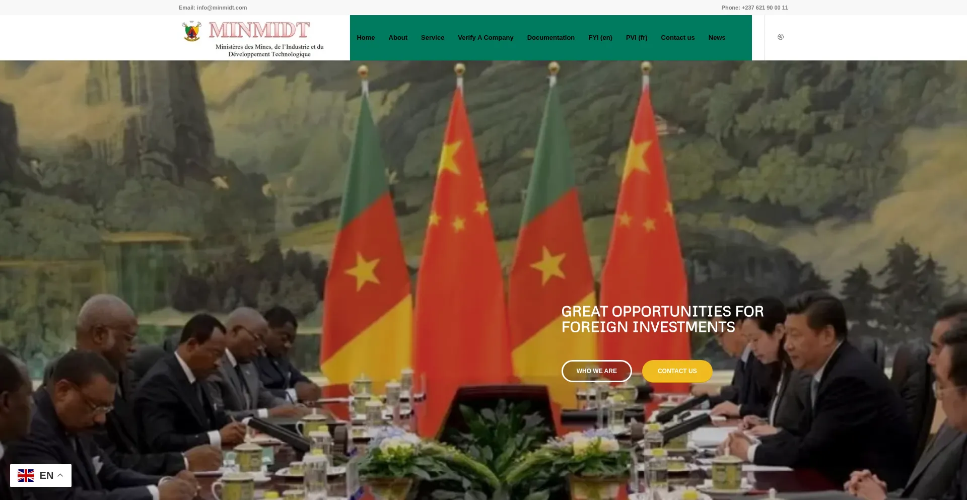 Website screenshot of Minmidt.com