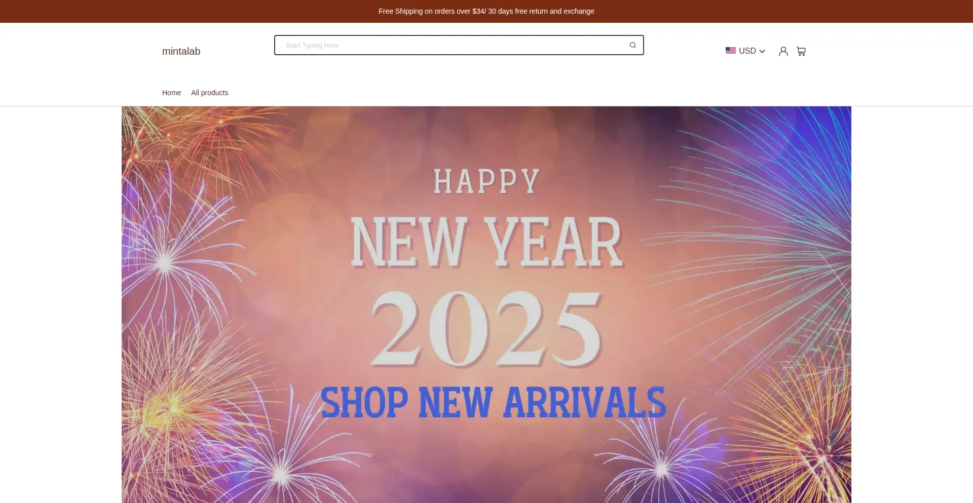 Website screenshot of Mintalab.com