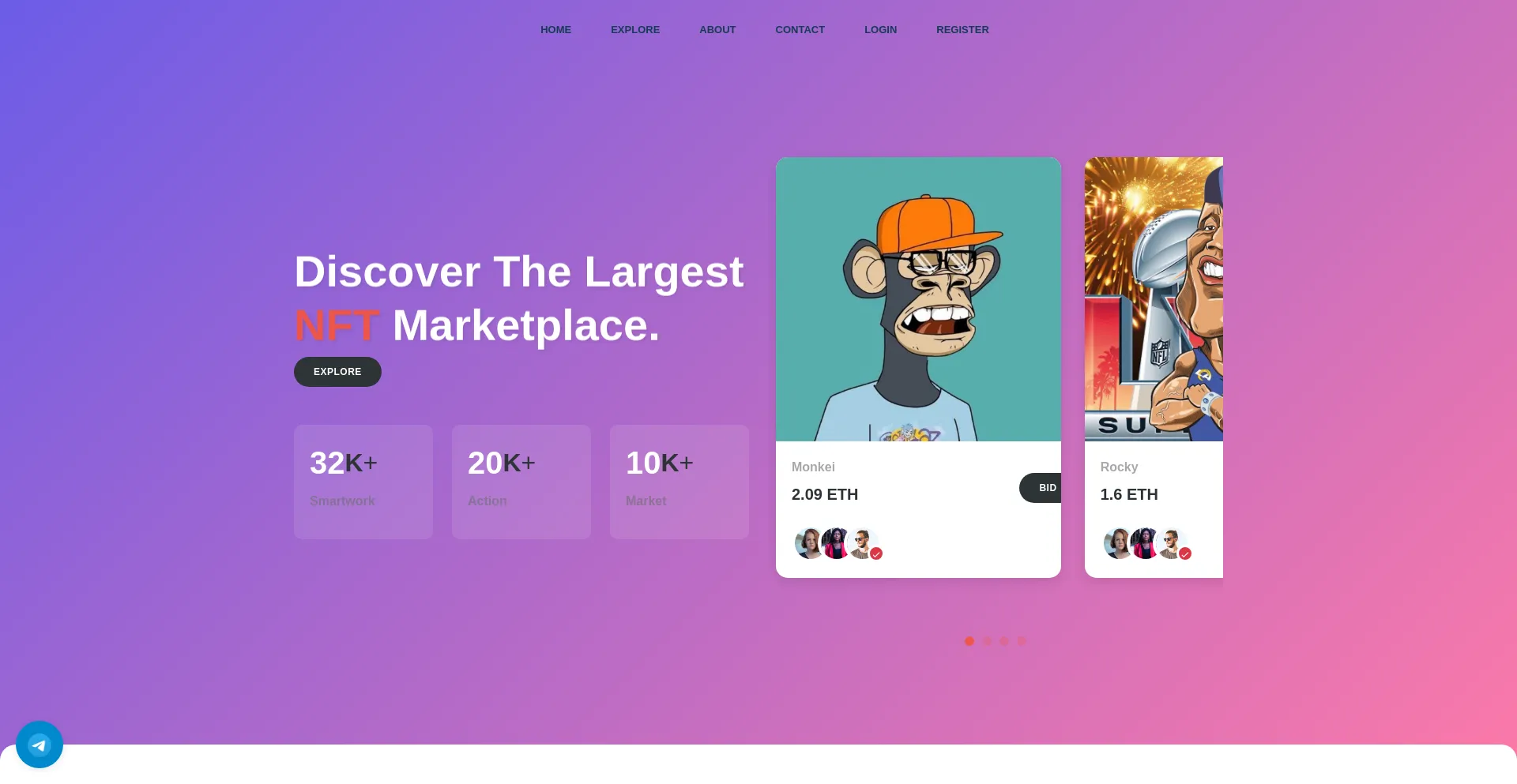 Website screenshot of Mintedartglobe.com