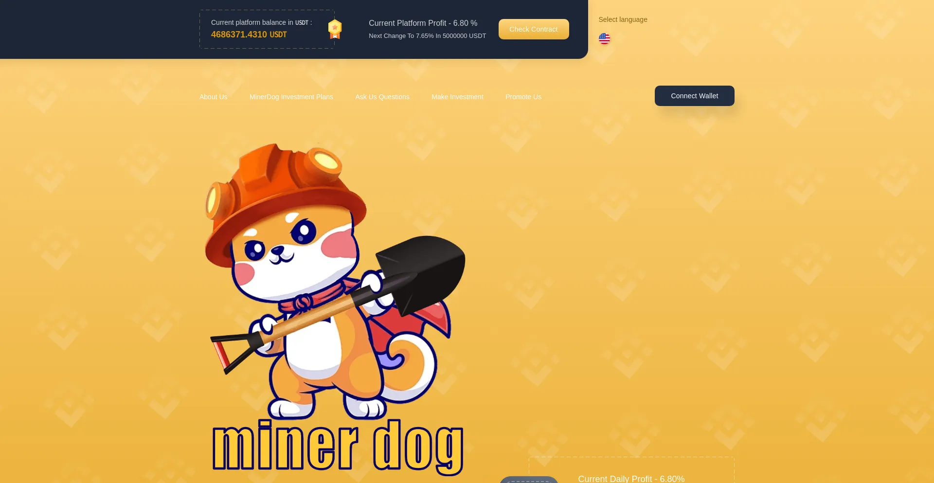 Website screenshot of Mintiqdoges.click