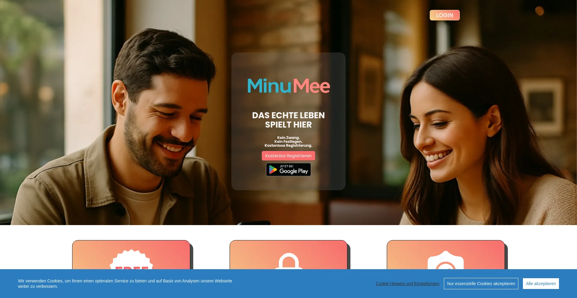 Website screenshot of Minumee.de