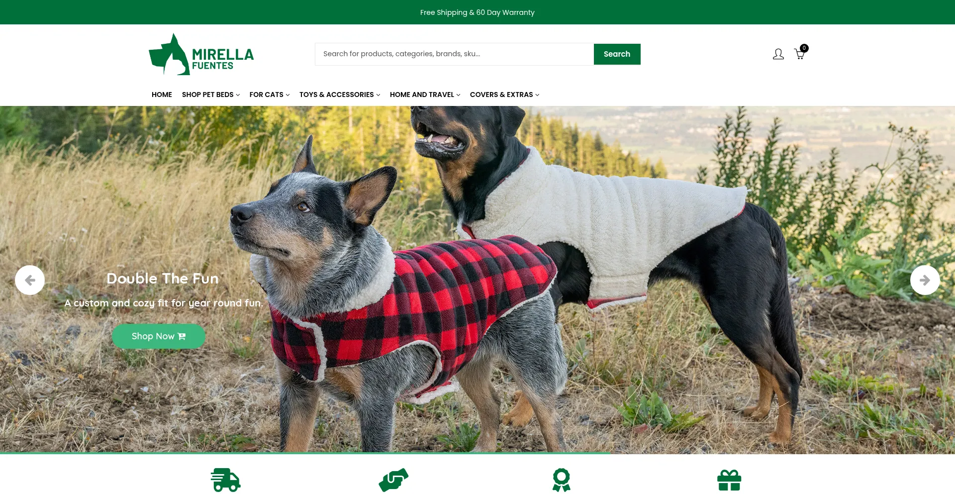 Website screenshot of Mirellafuentes.com