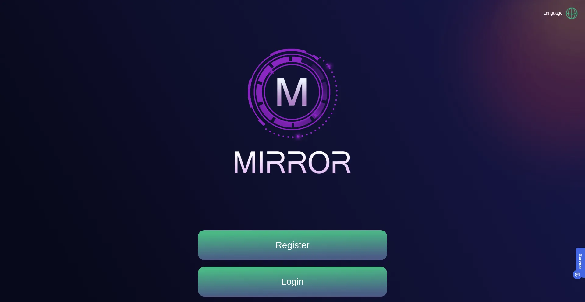 Website screenshot of Mirjj.vip