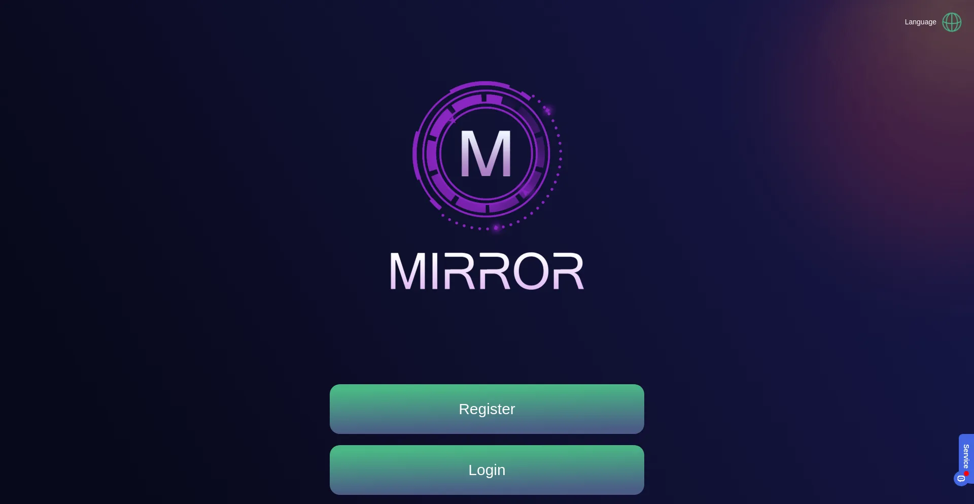 Website screenshot of Mirzz.vip
