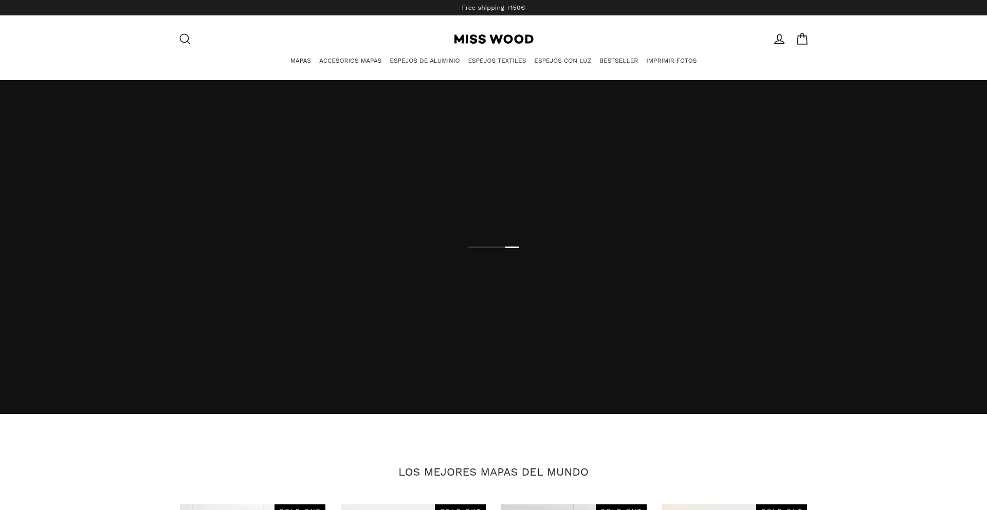 Website screenshot of Misswood.eu