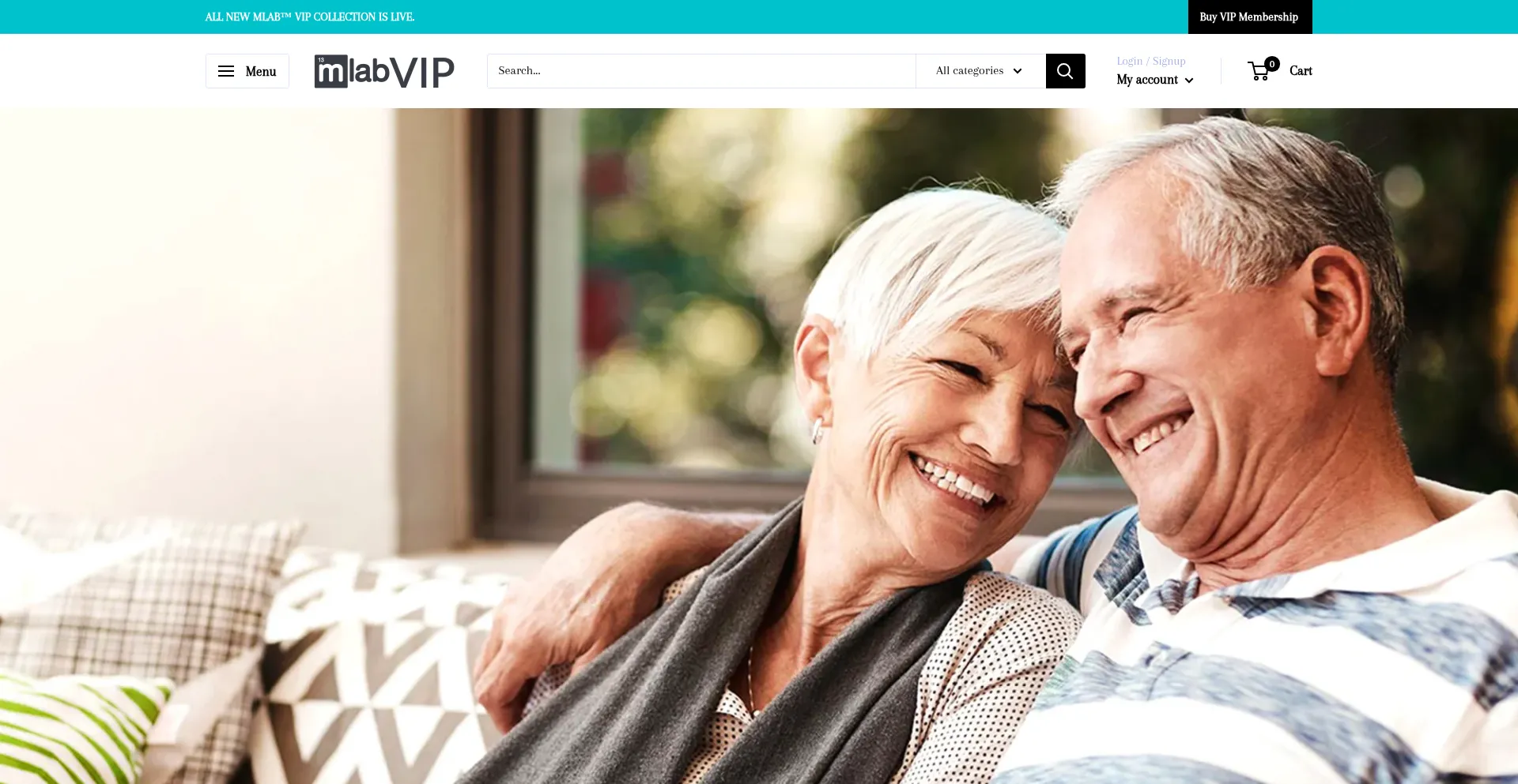 Website screenshot of Mlabvip.com