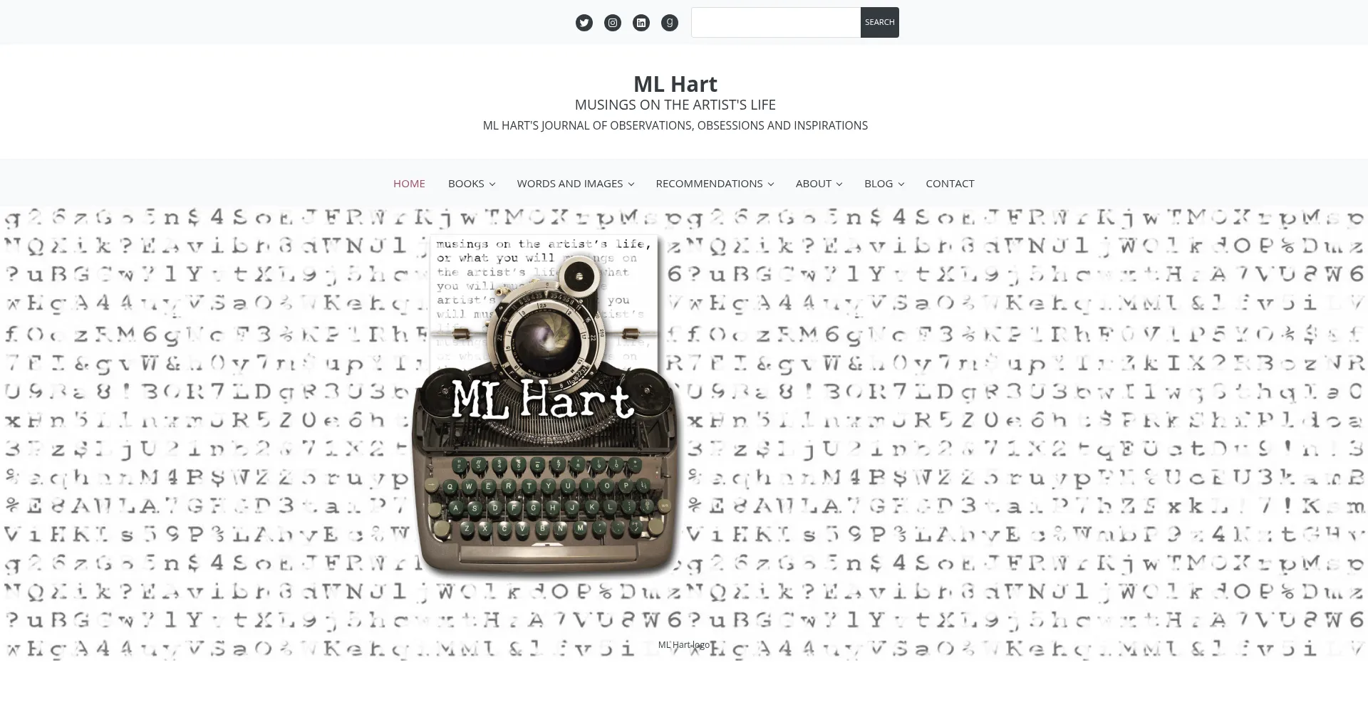 Website screenshot of Mlhart.com