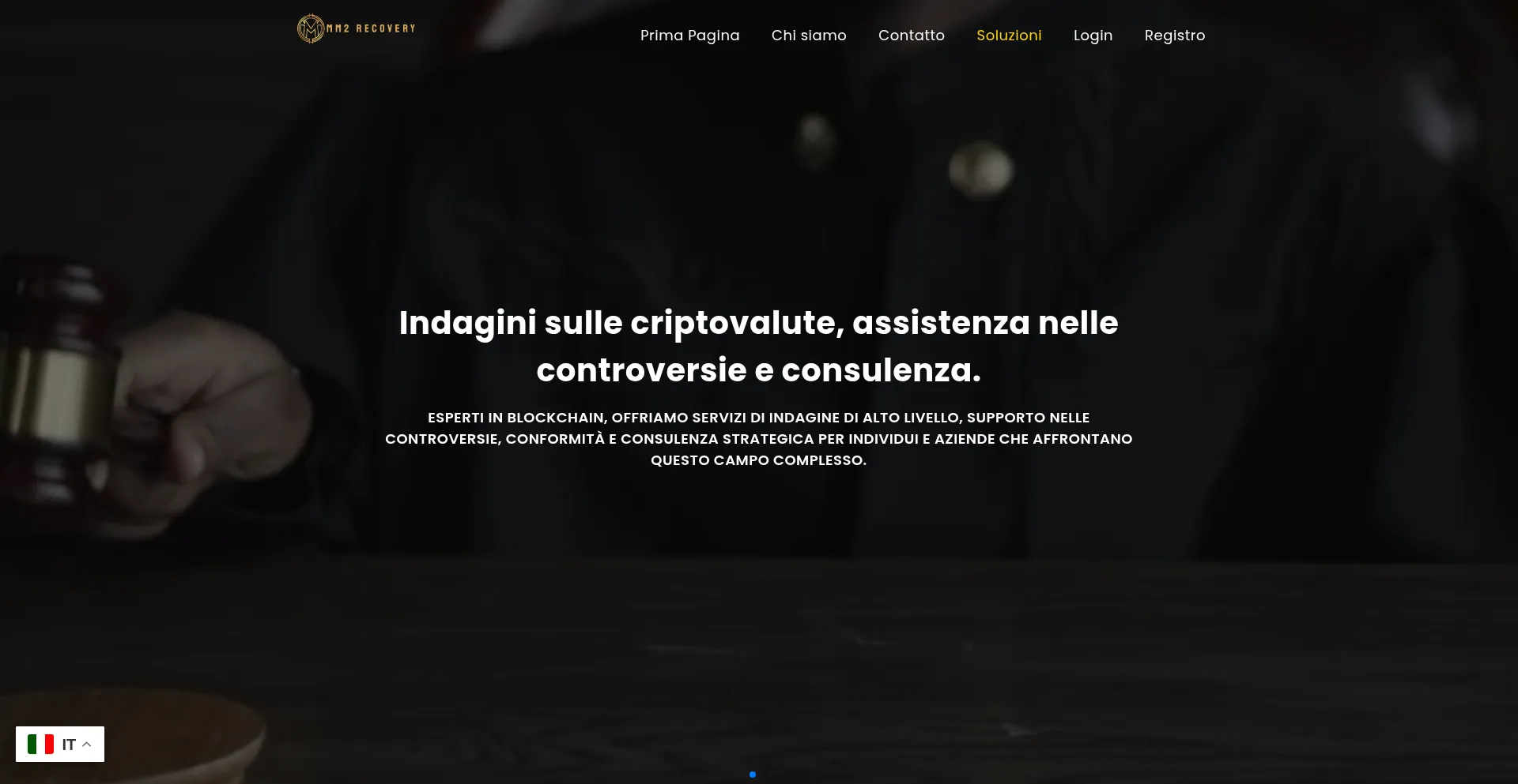 Website screenshot of Mm2recovery.com