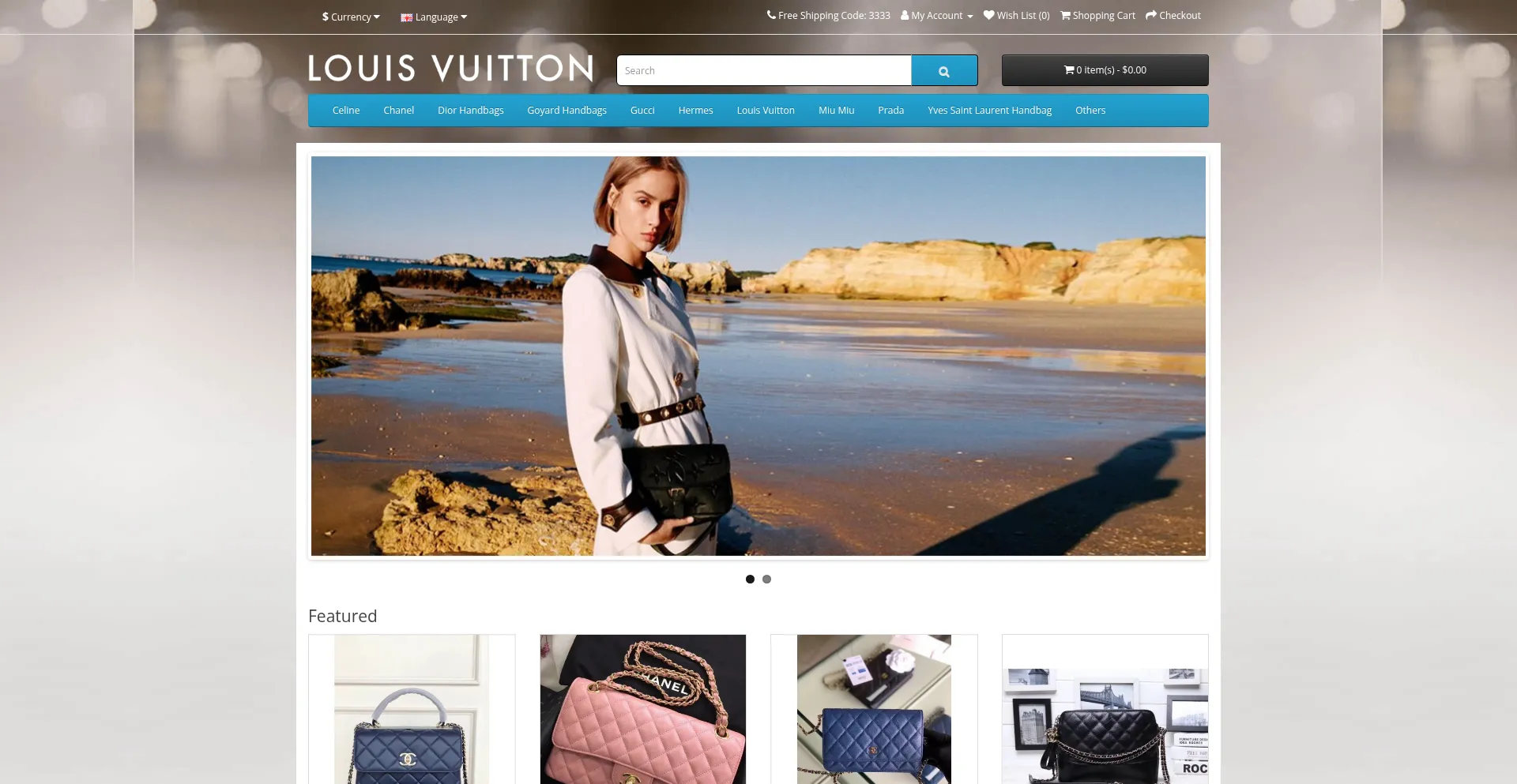 Website screenshot of Mmbags.de