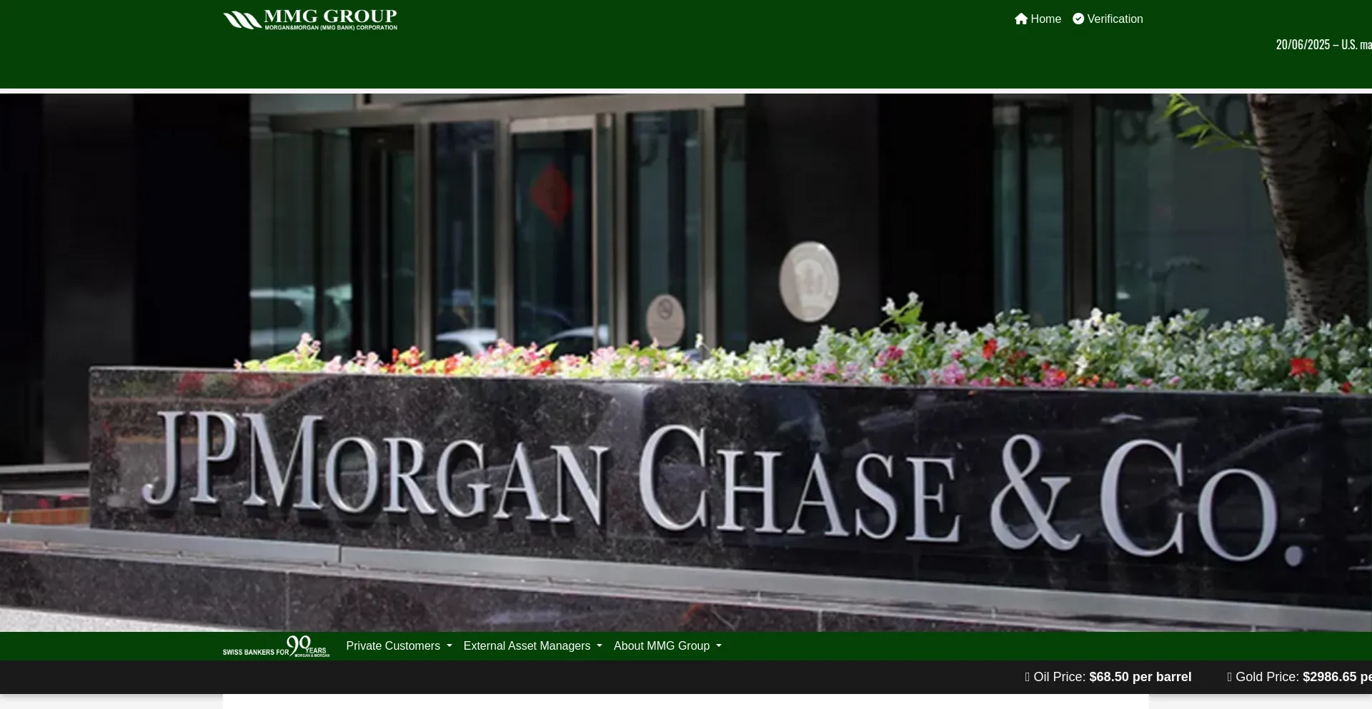 Website screenshot of Mmgmorgan.com
