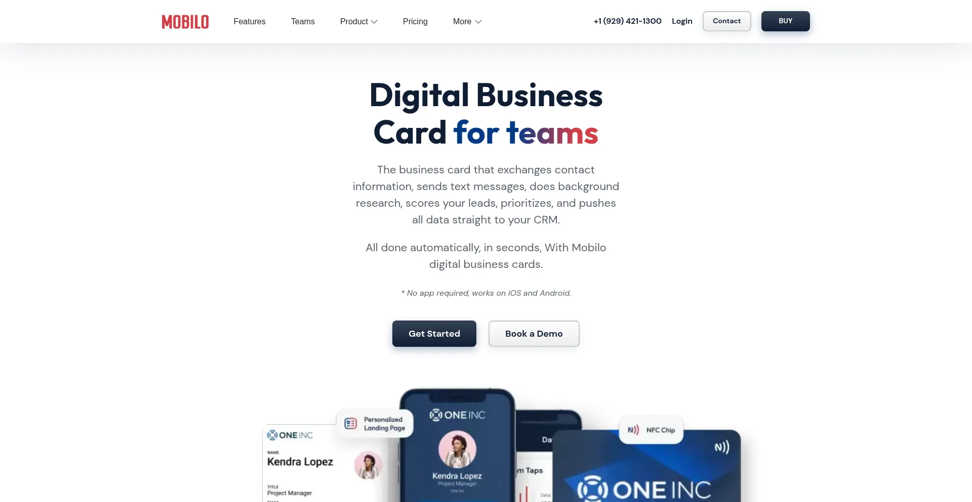 Website screenshot of Mobilocard.com