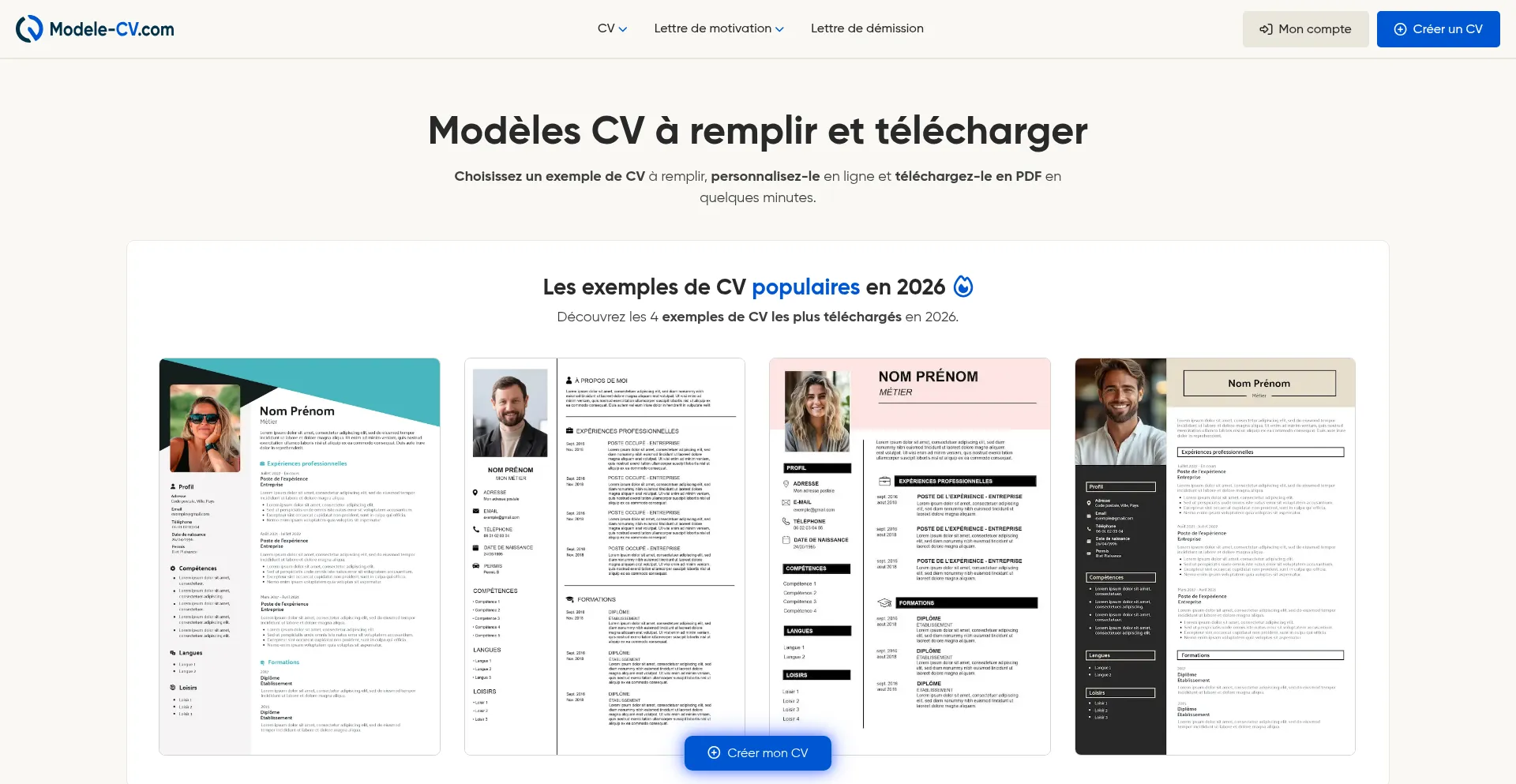 Modele-cv.com