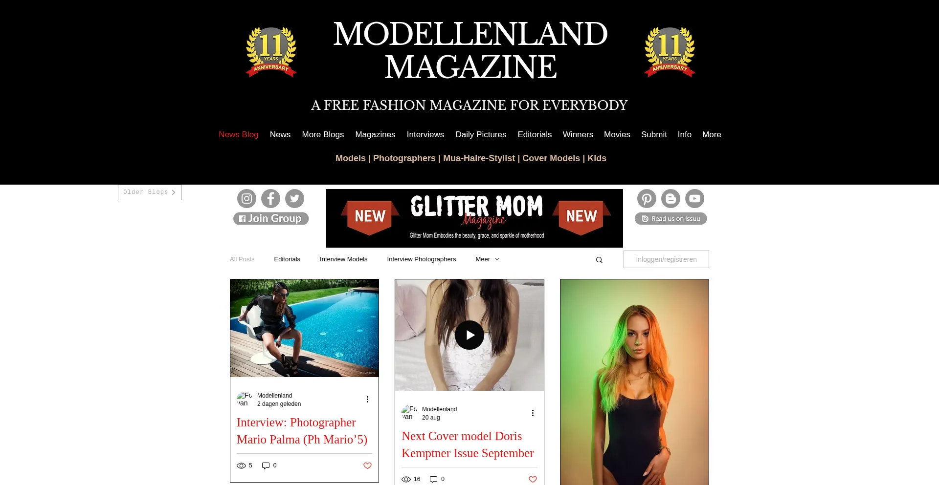 Website screenshot of Modellenland2.com