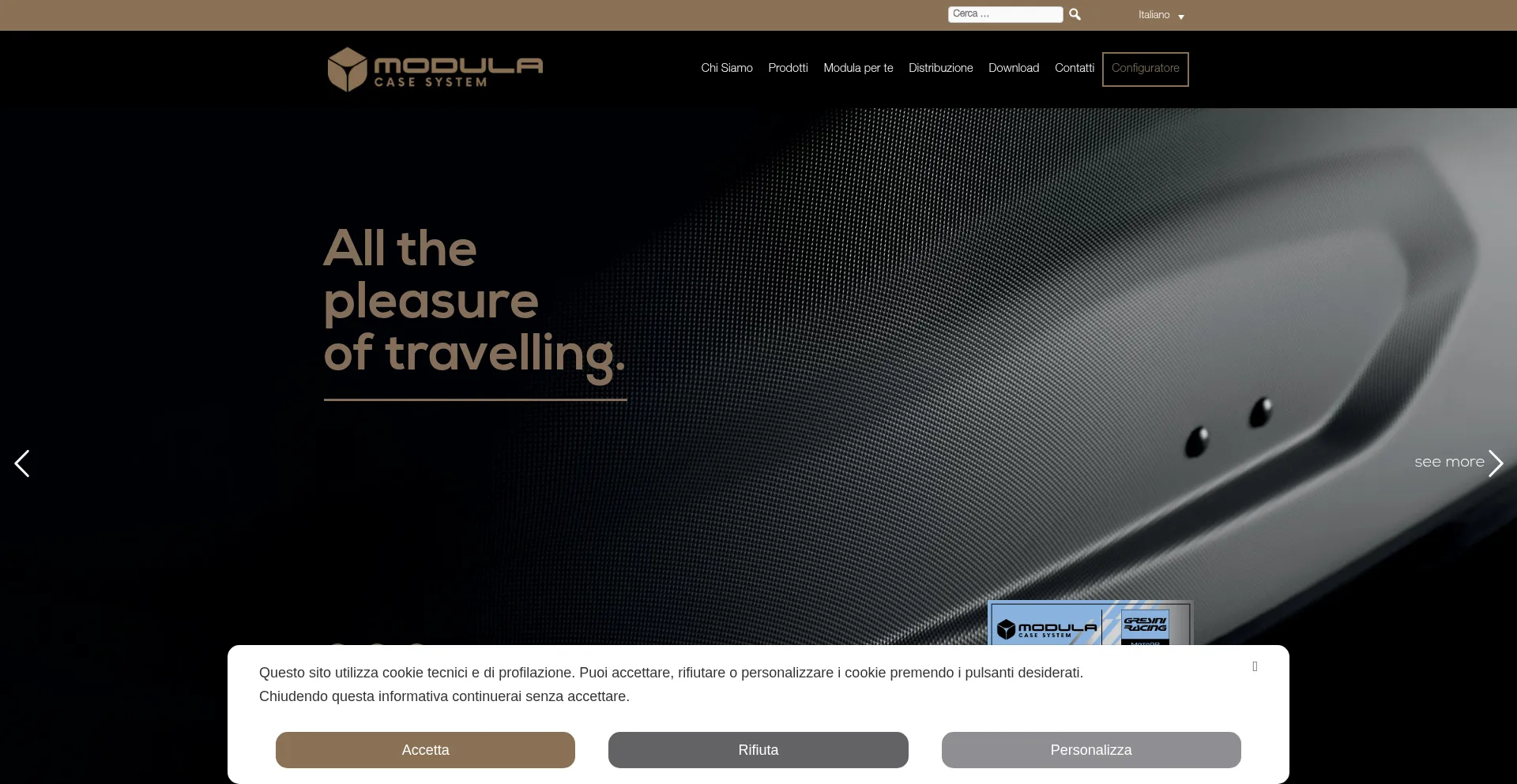 Website screenshot of Modulacs.com