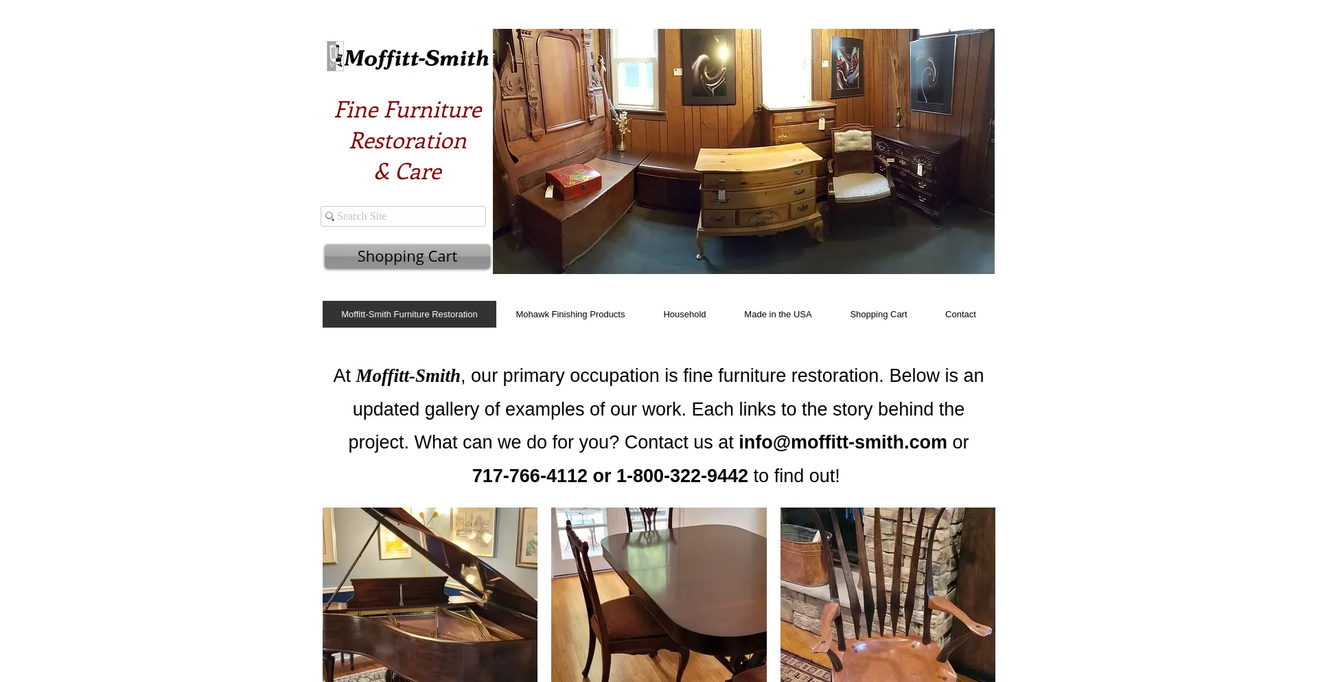 Website screenshot of Moffitt-smith.net
