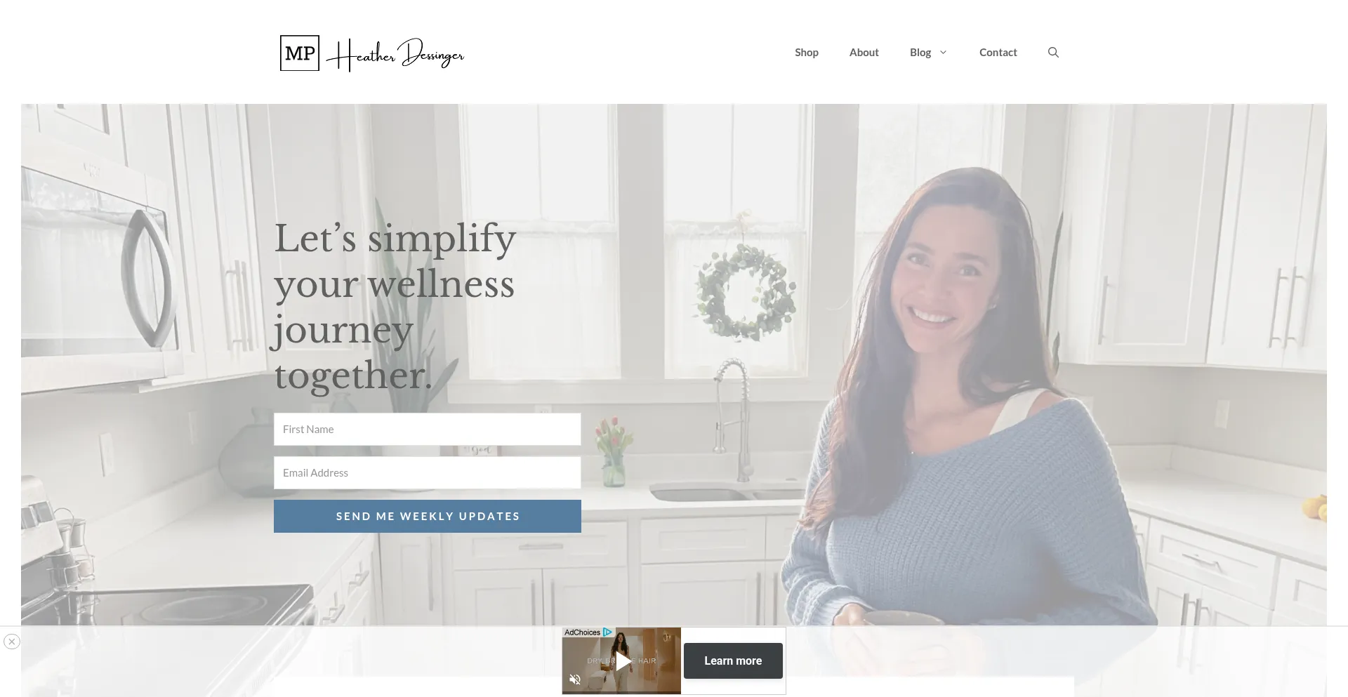 Website screenshot of Mommypotamus.com