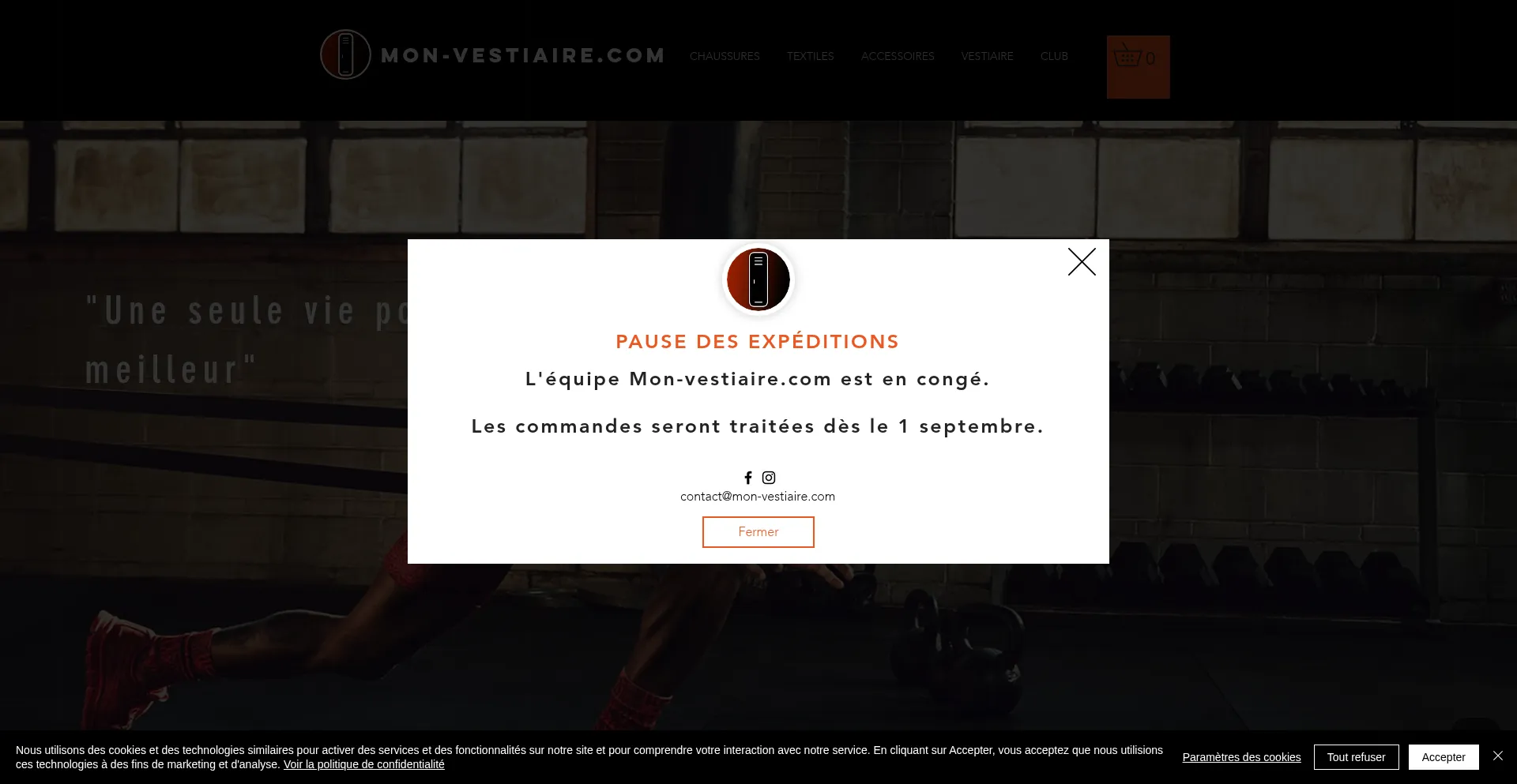 Website screenshot of Mon-vestiaire.com