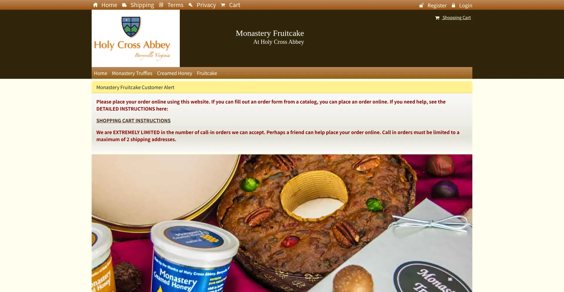 Monasteryfruitcake.org