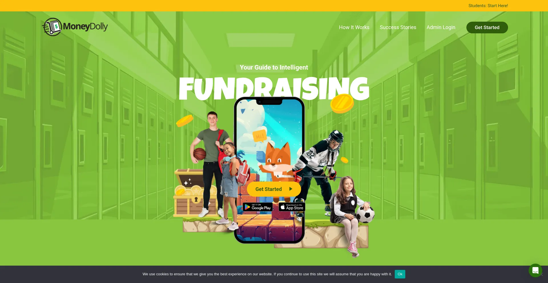 Website screenshot of Moneydolly.com