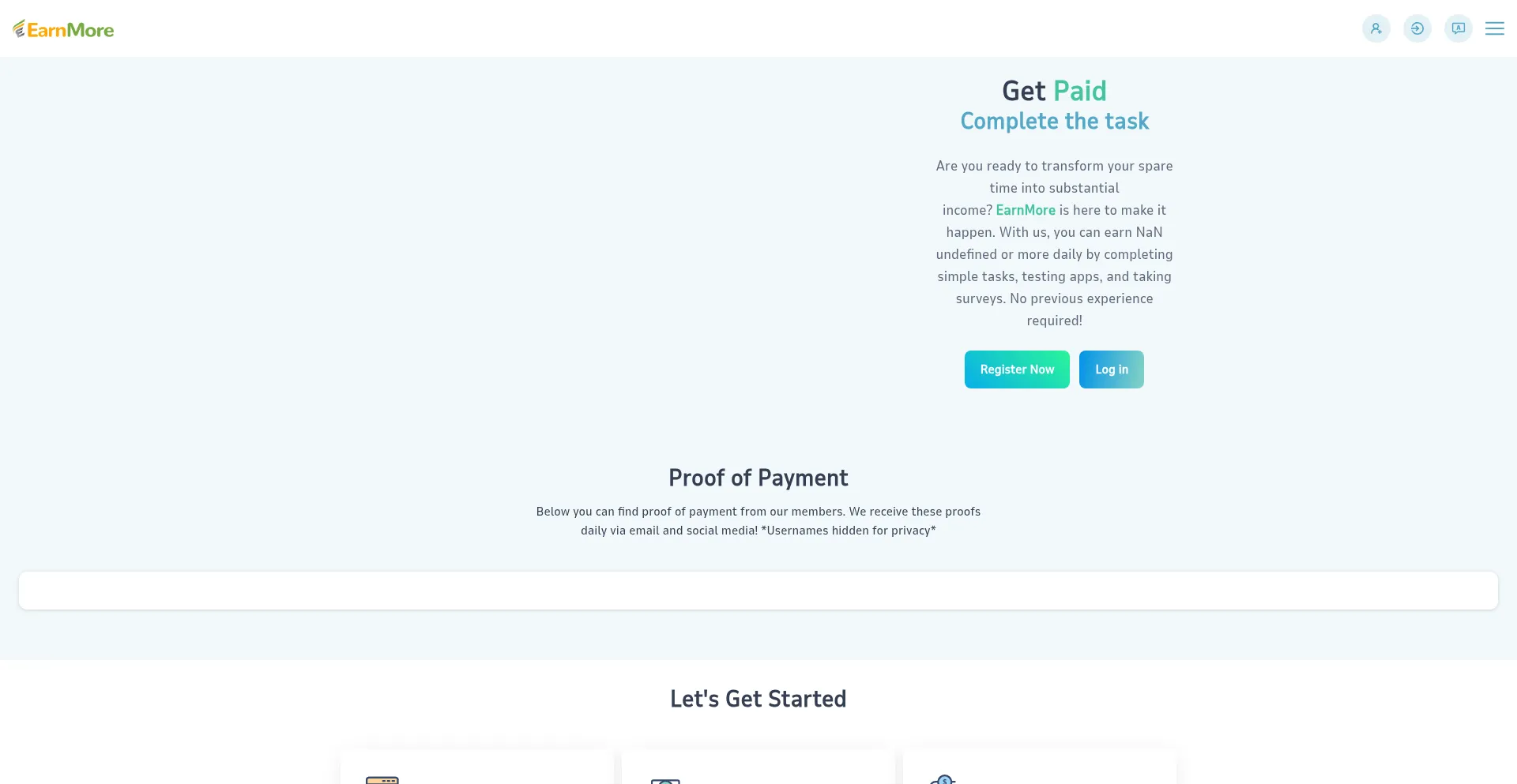 Website screenshot of Moneyeveryday-czzzbo.top