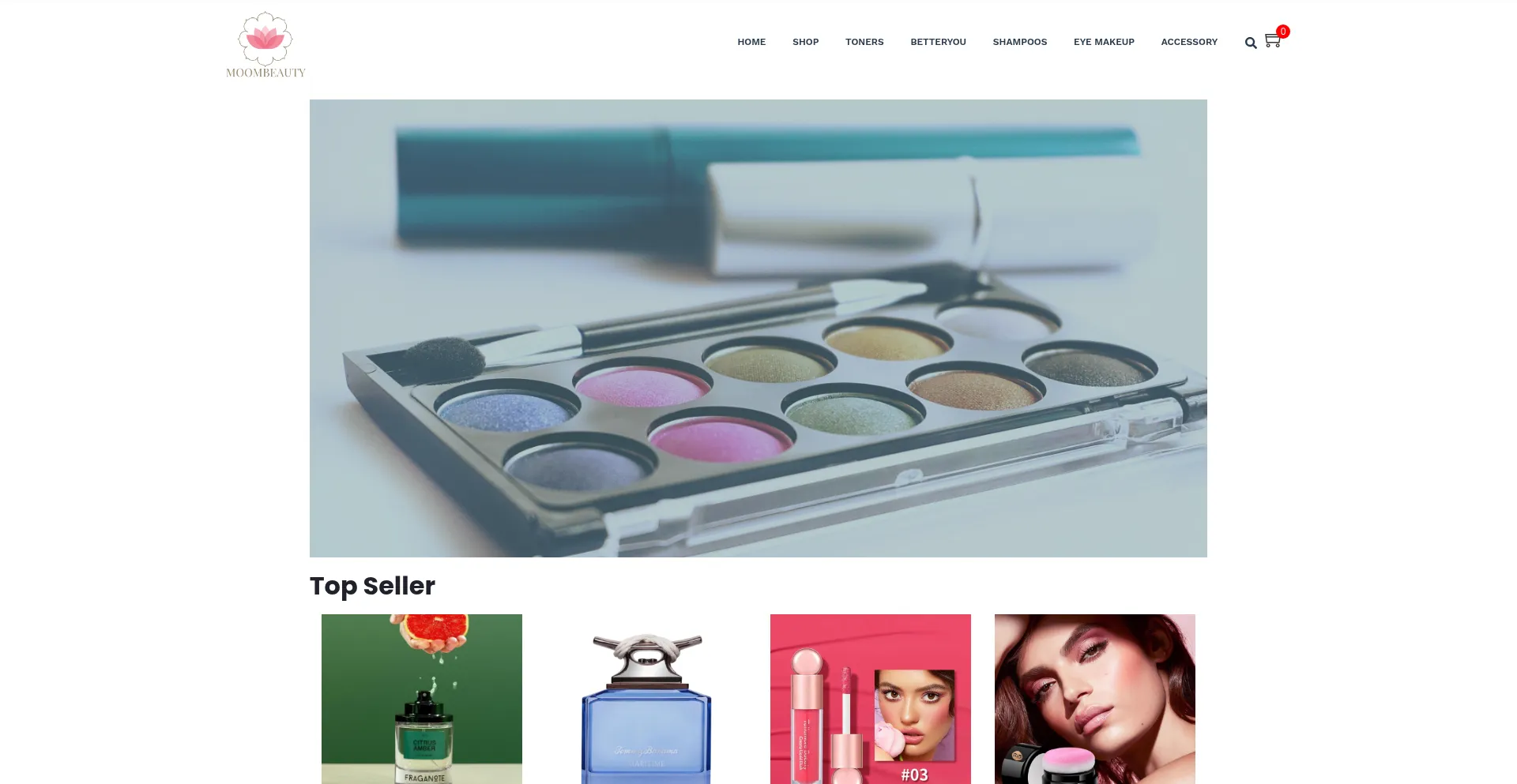 Website screenshot of Moombeauty.com