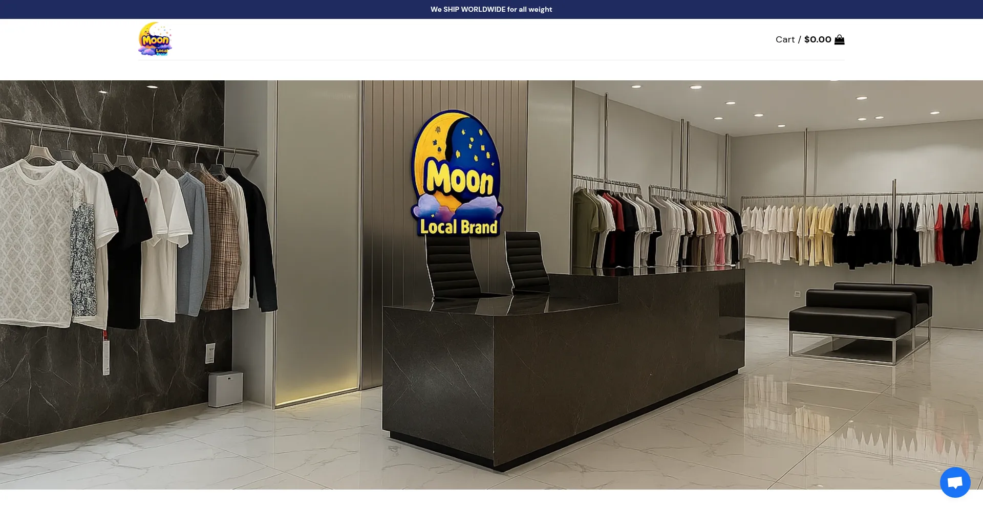Website screenshot of Moonlocalbrand.com