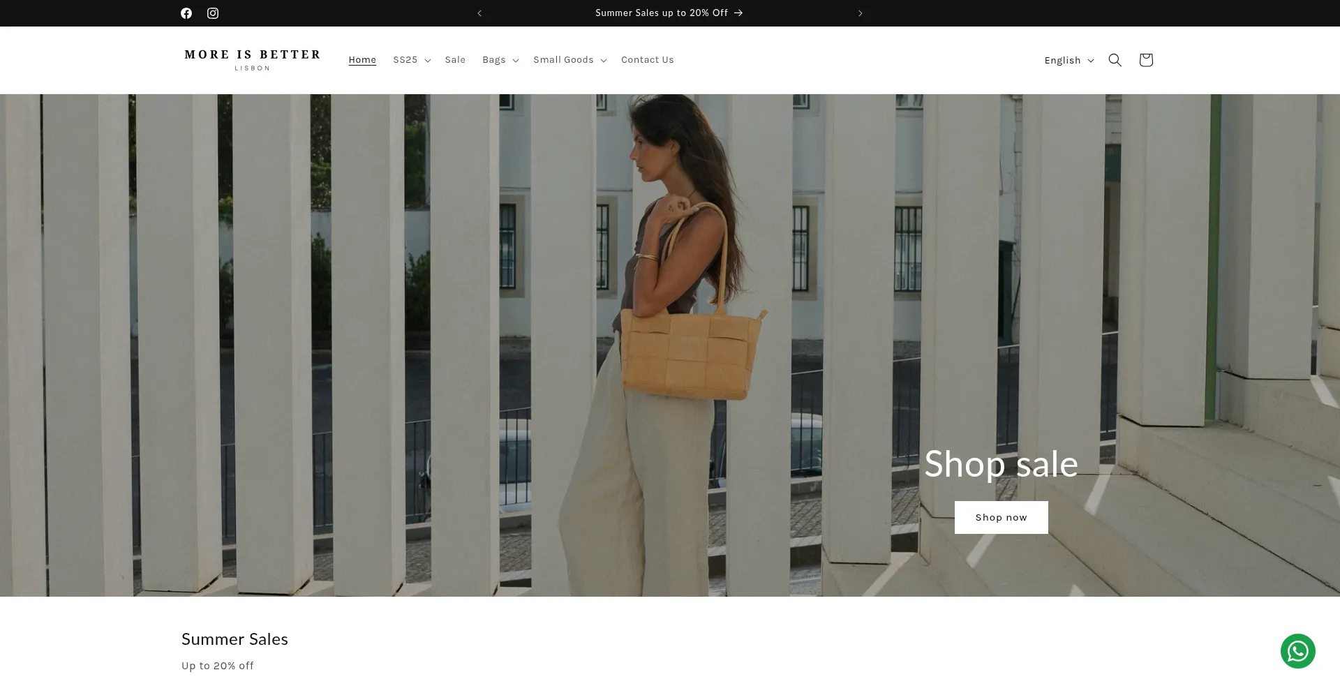 Website screenshot of Moreisbetter.pt