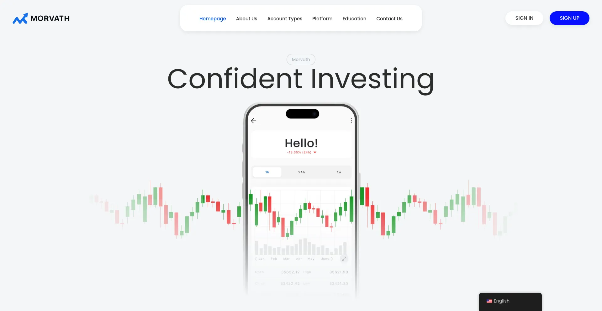 Website screenshot of Morvath.com