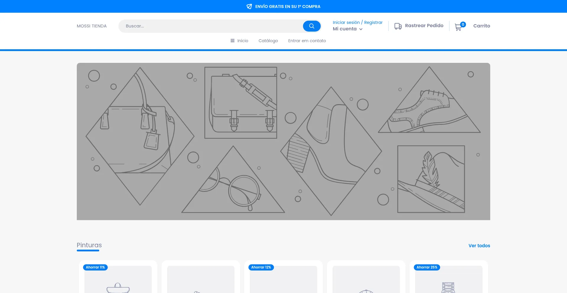 Website screenshot of Mossitienda.shop
