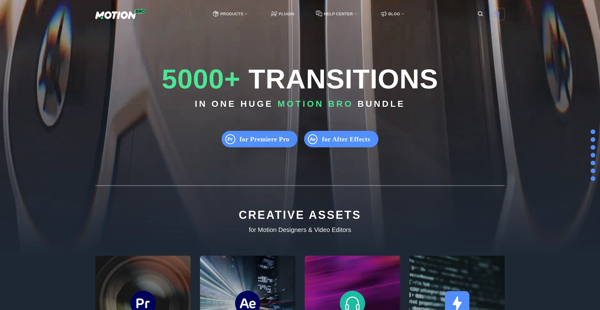 Website screenshot of Motionbro.com