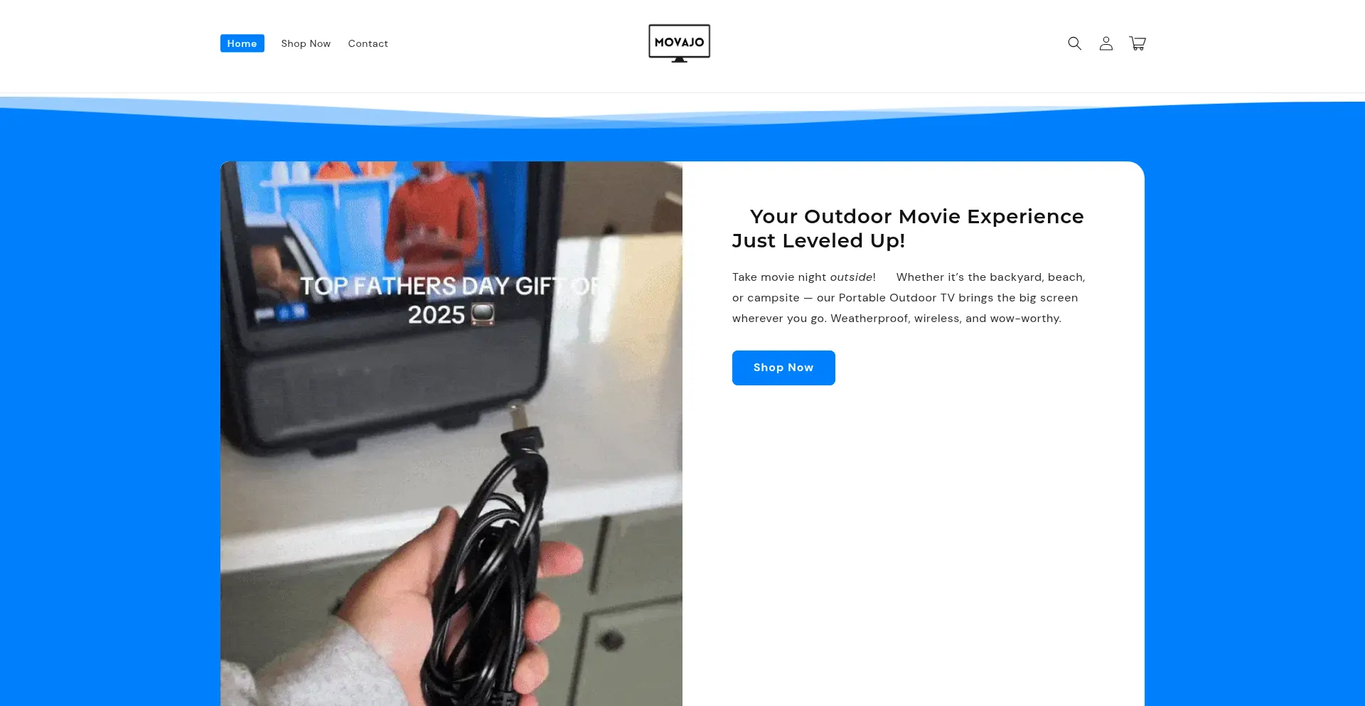 Website screenshot of Movajo.co